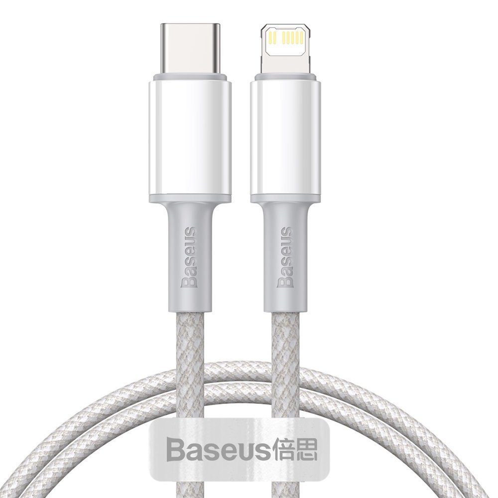 Baseus USB Type C Kabel - iPhone Fast Charging Power Delivery 20 W 1 m weiß Smartphone-Kabel