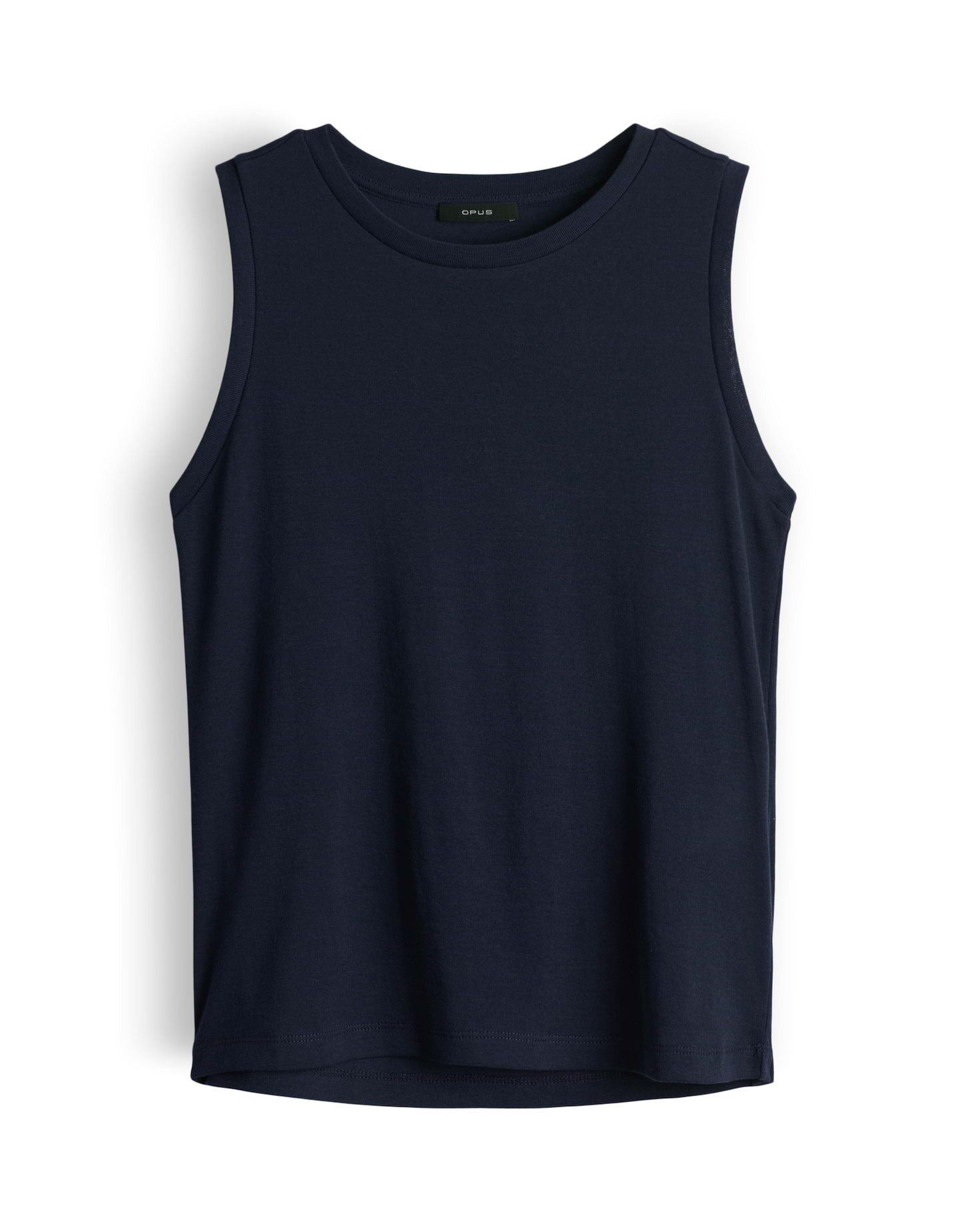 OPUS Kurzarmshirt Tanktop aus nachhaltigem Baumwoll-Mix Weicher Griff, elastischer Stoff für komfortable Passform