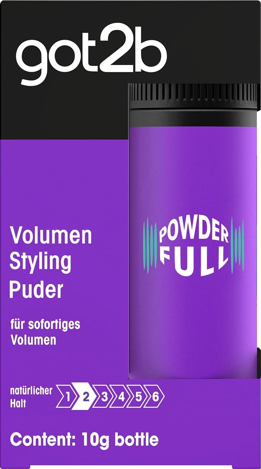 got2b Volumenpuder Powder Full 10g, 1-tlg., Styling Puder, für sofortiges Volumen