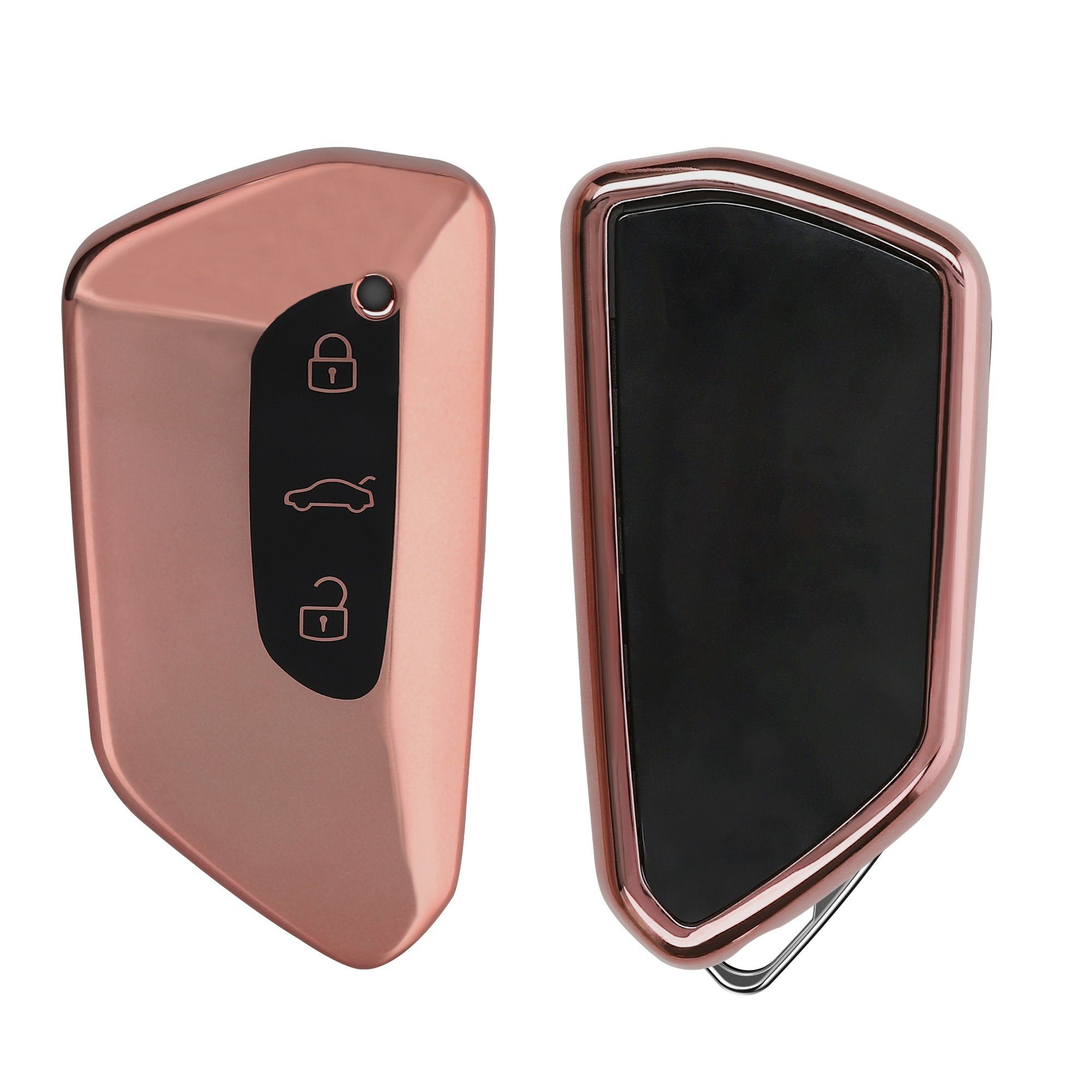 kwmobile Schlüsseltasche Autoschlüssel Hülle für VW Golf 8 (1-tlg), Schlüsselhülle Silikon Case Schlüssel Cover