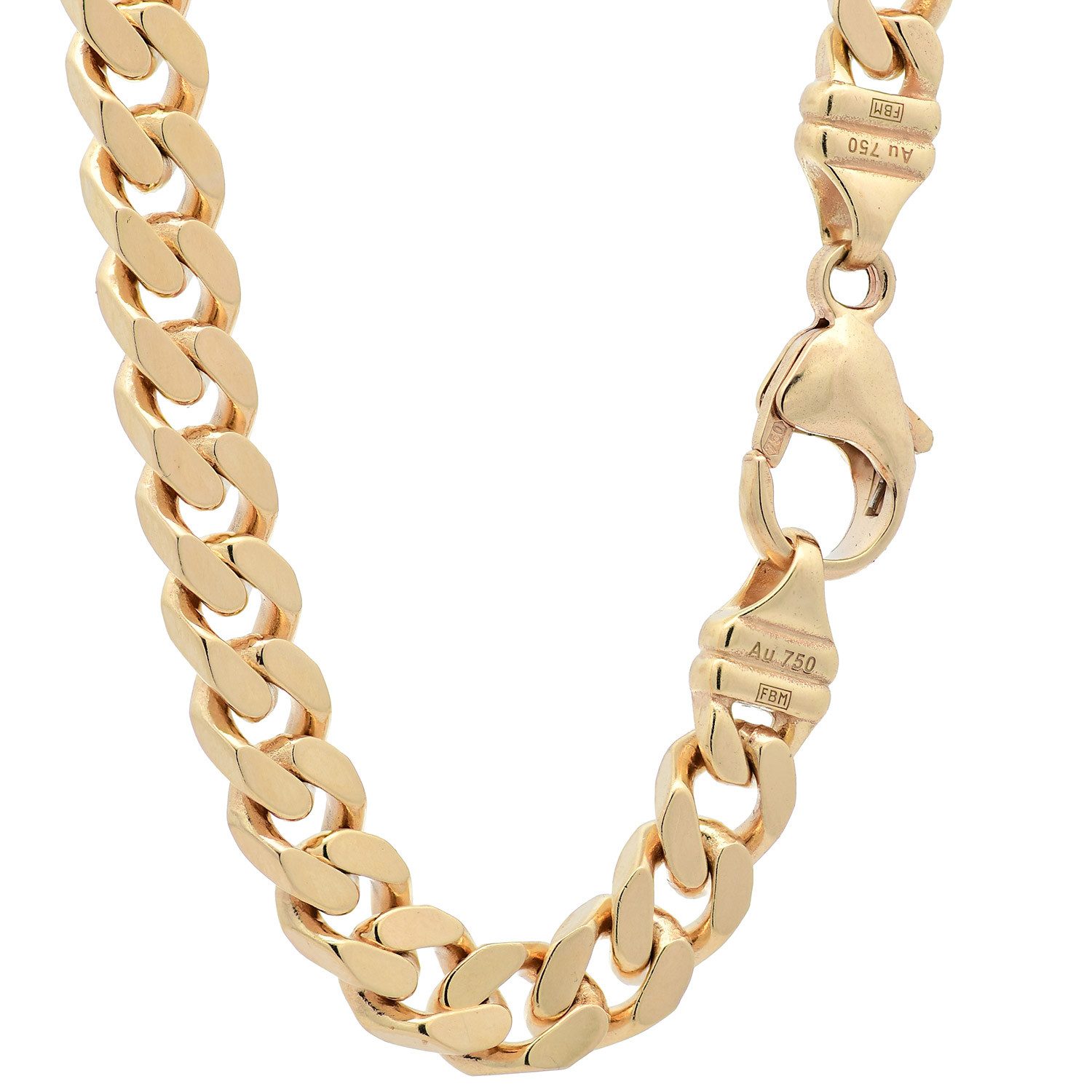 Panzerkette Goldkette Panzerkette Länge 45cm - Breite 6,0mm - 750-18 Karat Gold