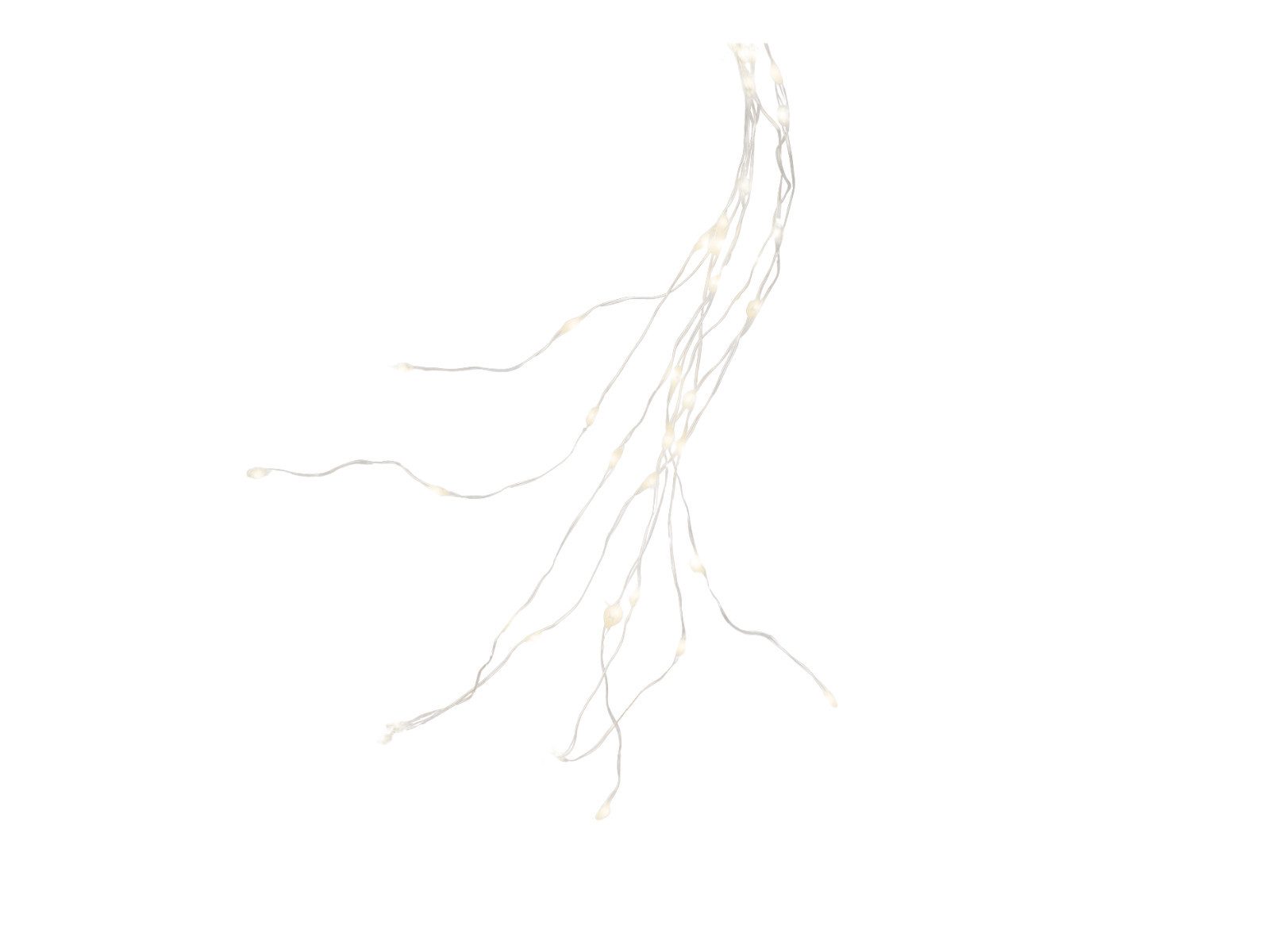 Dekofigur LED Baumbeleuchtung silber/ warmes weiss 210cm