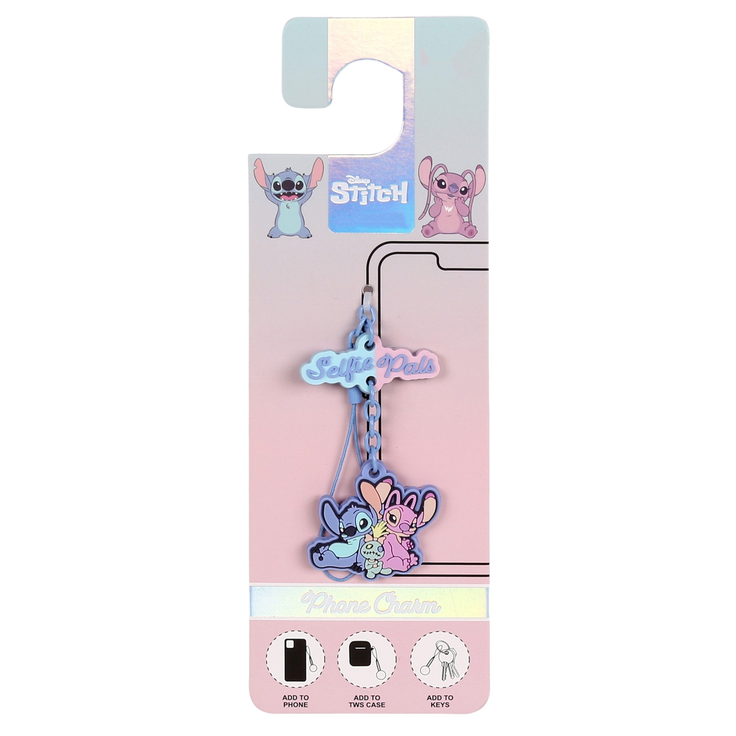 Disney Schlüsselanhänger Disney Angel & Stitch Telefonanhänger – Bunter Schlüsselanhänger