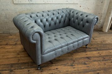 JVmoebel Chesterfield-Sofa, Sofa Chesterfield 2 Sitzer Couch Polster Sitz, M