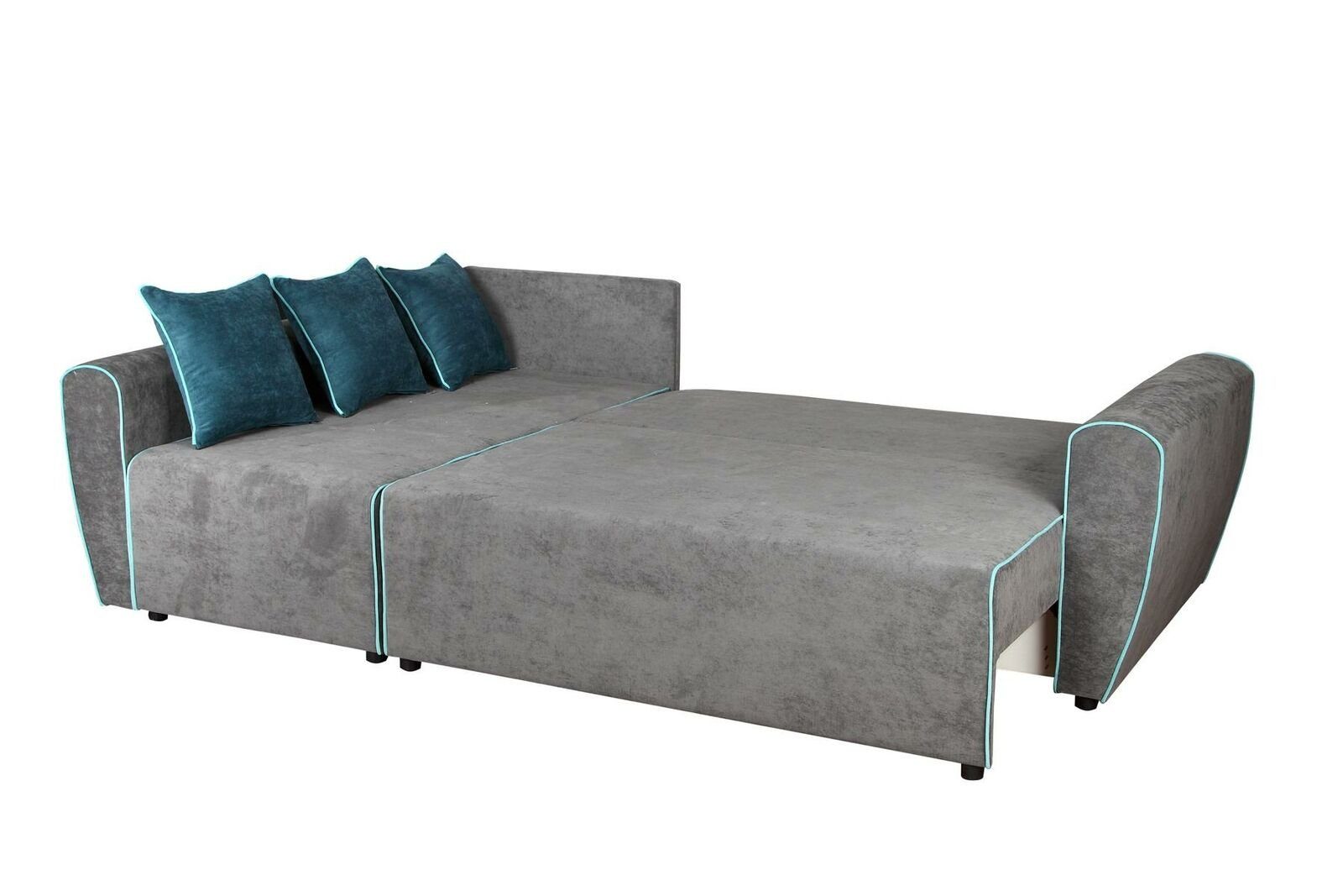 JVmoebel Sofa Big Sofa Stoff Garnitur Schlaf in Couch Europe Wohnlandschaft, Ecksofa Polster Made