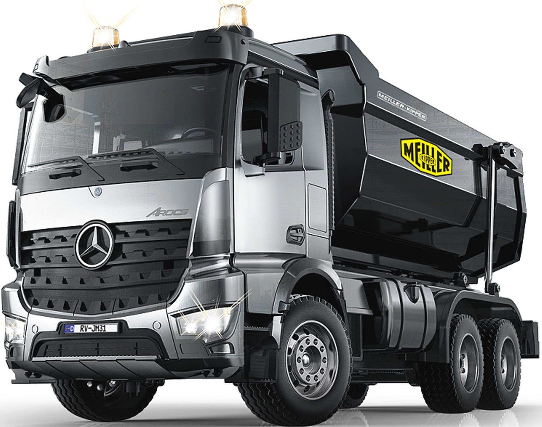 Jamara RC-LKW Mercedes-Benz Arocs Metal Meiller 1:20, 2,4 GHz, mit LED Licht und Rückfahrwarnsound
