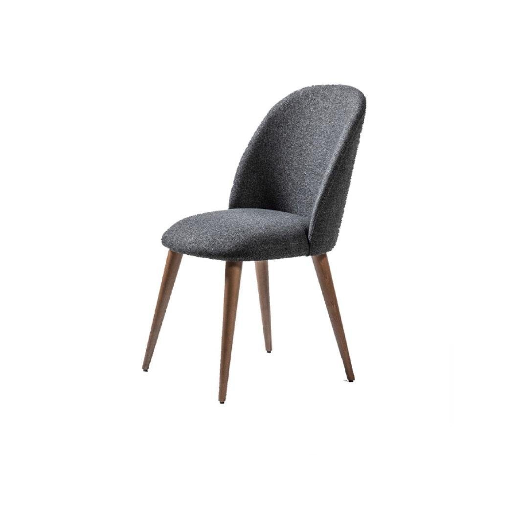 JVmoebel Stuhl, Klassische Lehnstuhl Luxus Stuhl Polster Textil Stoff Holz Stühle