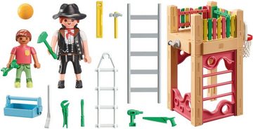 Playmobil® Konstruktions-Spielset Zimmerin on tour (71475), City Life, (58 St), Spielturm, teilweise aus recyceltem Material; Made in Europe