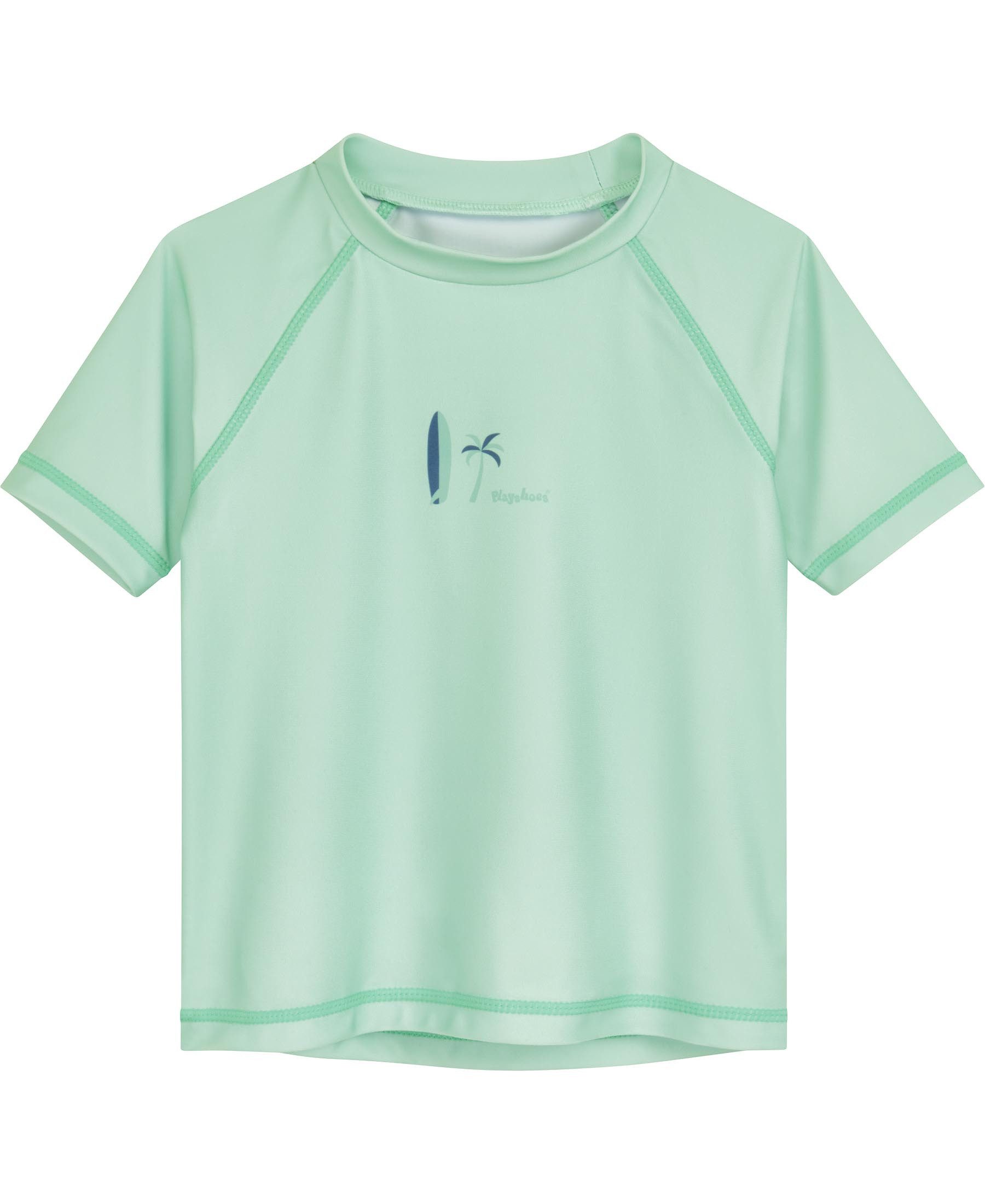 Playshoes Badeanzug UV-Schutz Shirt 1/2-Arm Surfbrett Palme