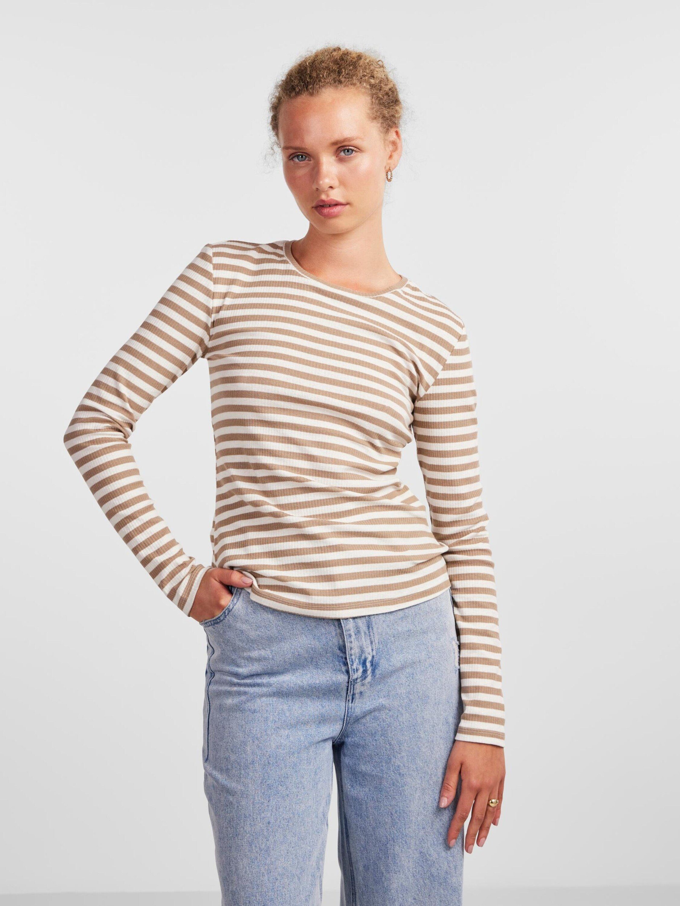 pieces Langarmshirt RUKA (1-tlg) Plain/ohne Details