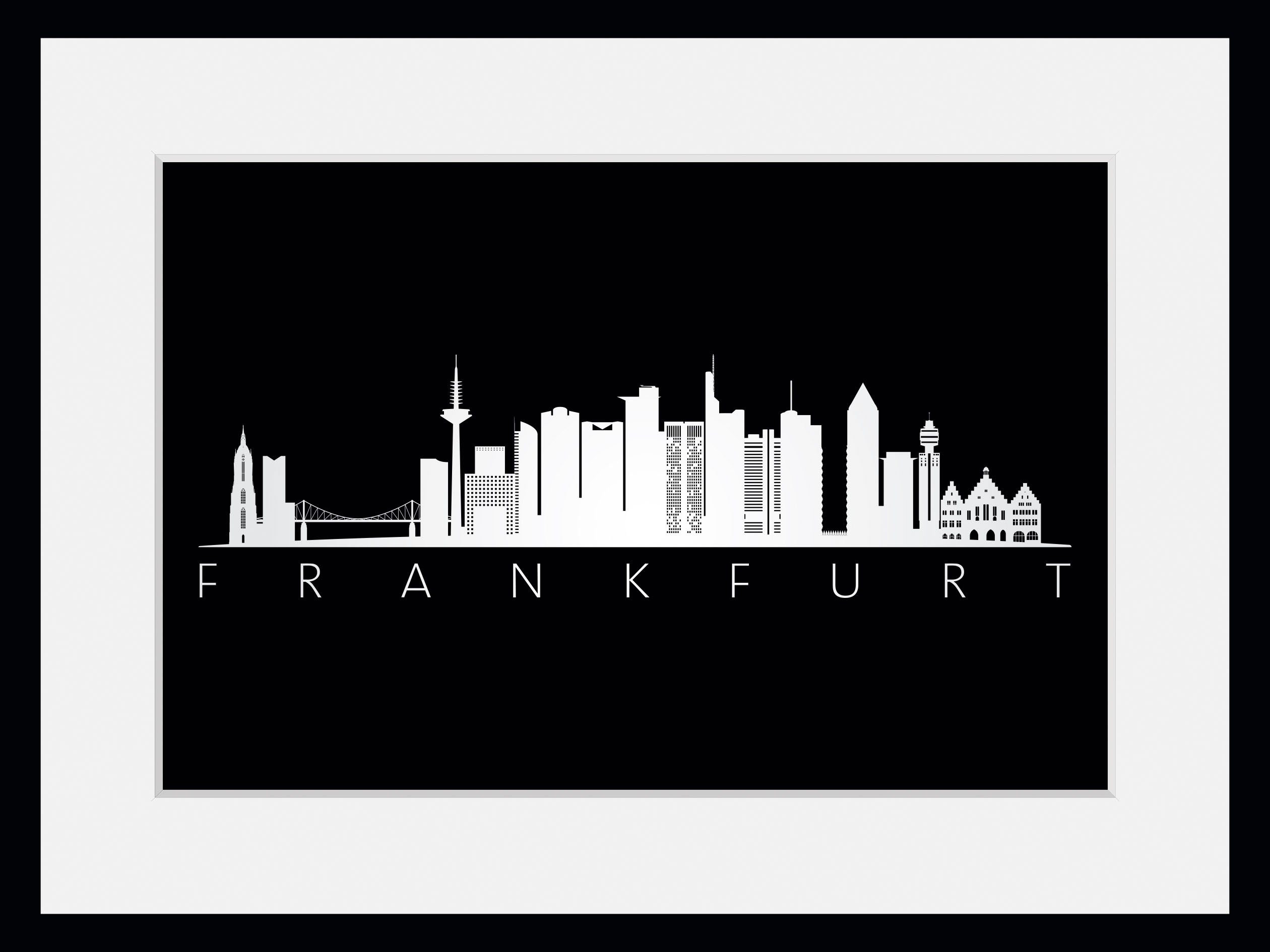 Frankfurt (1 queence St) Städte Skyline Bild BLACK,