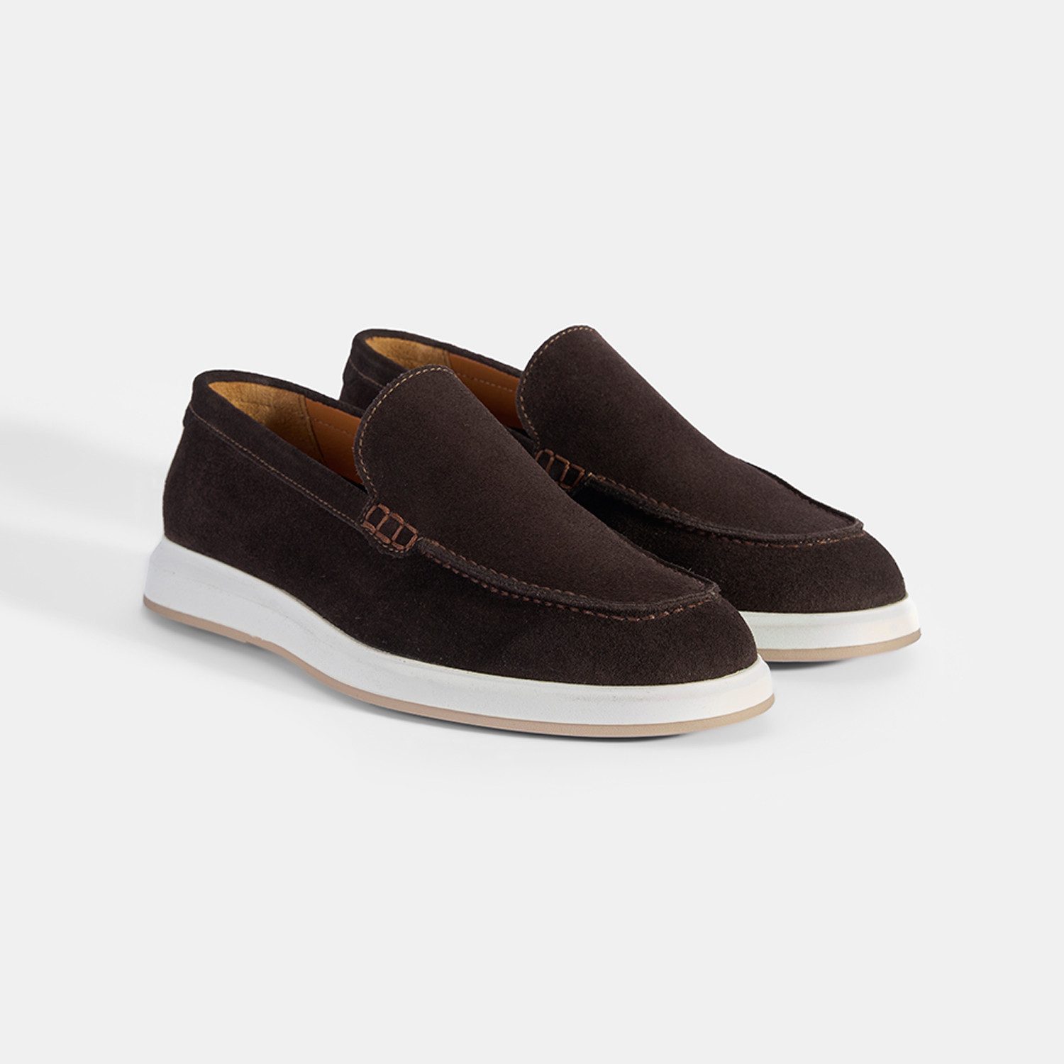 Desa Desa Herren-Slipper aus Wildleder, bequem, lässig, für den Alltag Daunenschuh
