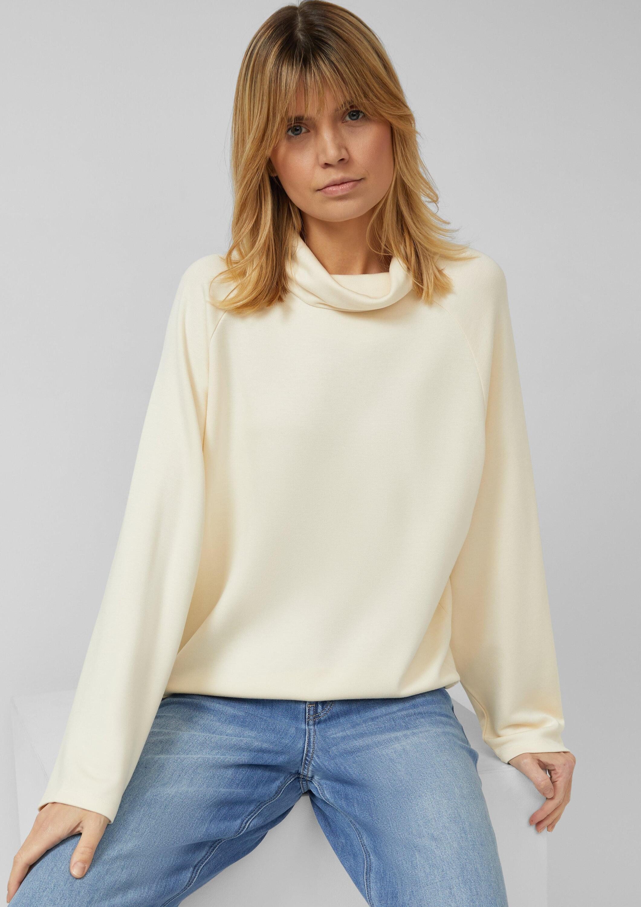 s.Oliver Sweatshirt Sweatshirt Sweatshirt aus Viskosemix im Relaxed Fit