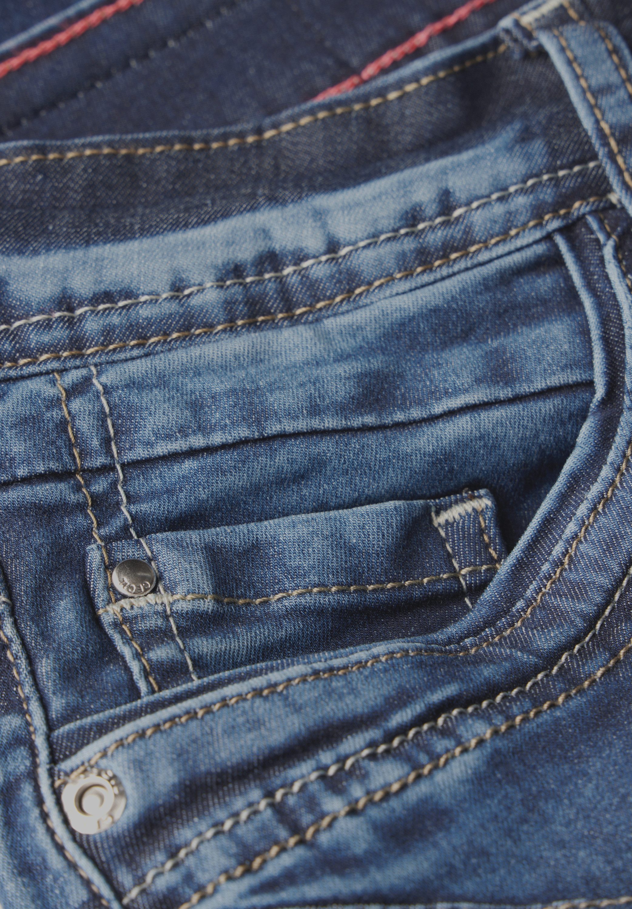 CECIL Shorts Style Scarlett Sommerhose,Jeans im 5-Pocket-Stil