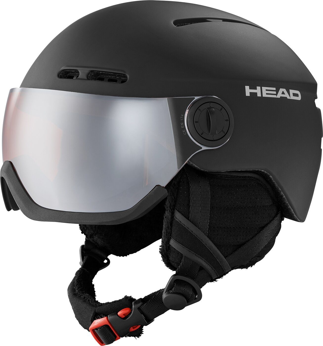 Head Skihelm mit Visier - Head Radar schwarz/weiss