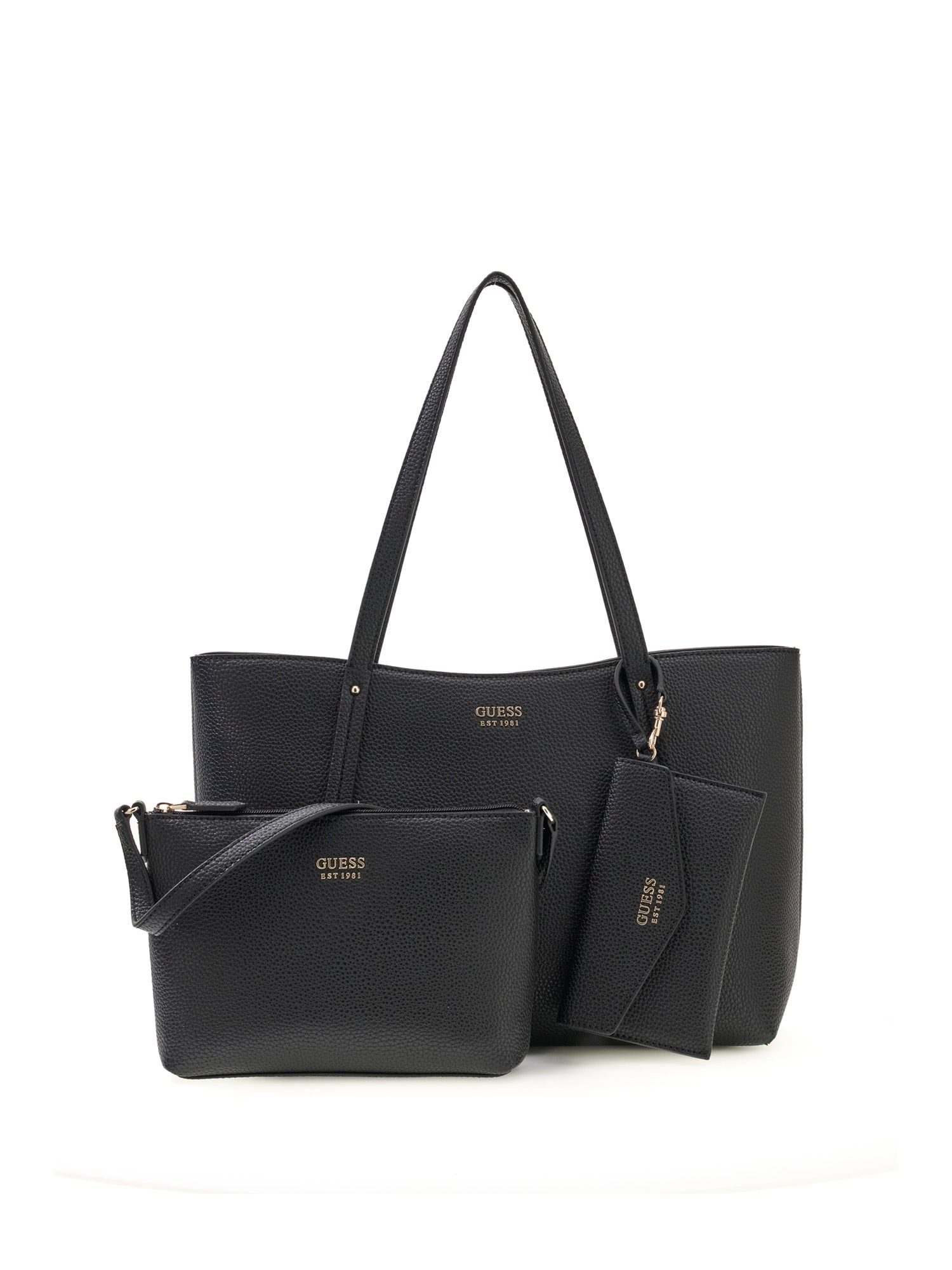 Guess Shopper BRENTON TOP ZIP TOTE, Schultertaschen, Umhängetasche mit abnehmbarem Etui