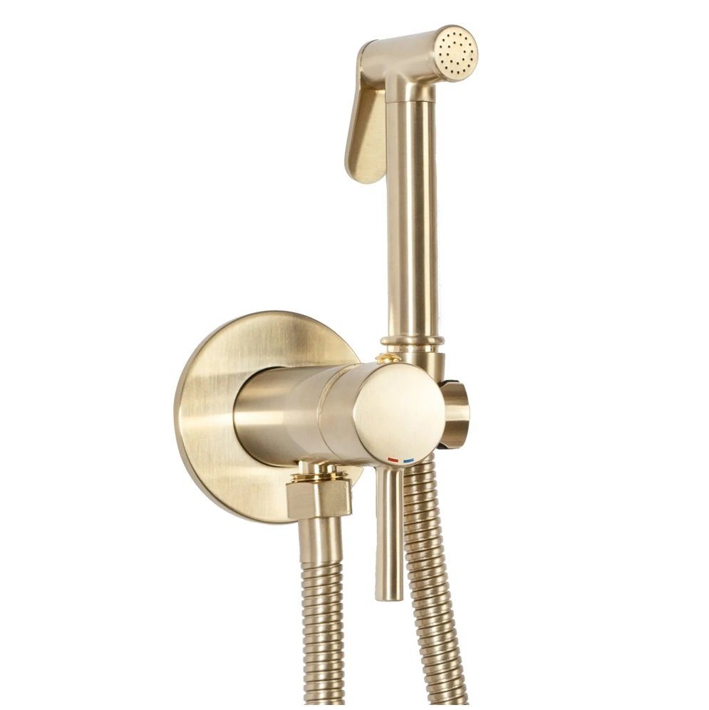 wohnwerk.idee Bidetarmatur Bidet Intimdusche Gold Matt günstig online kaufen