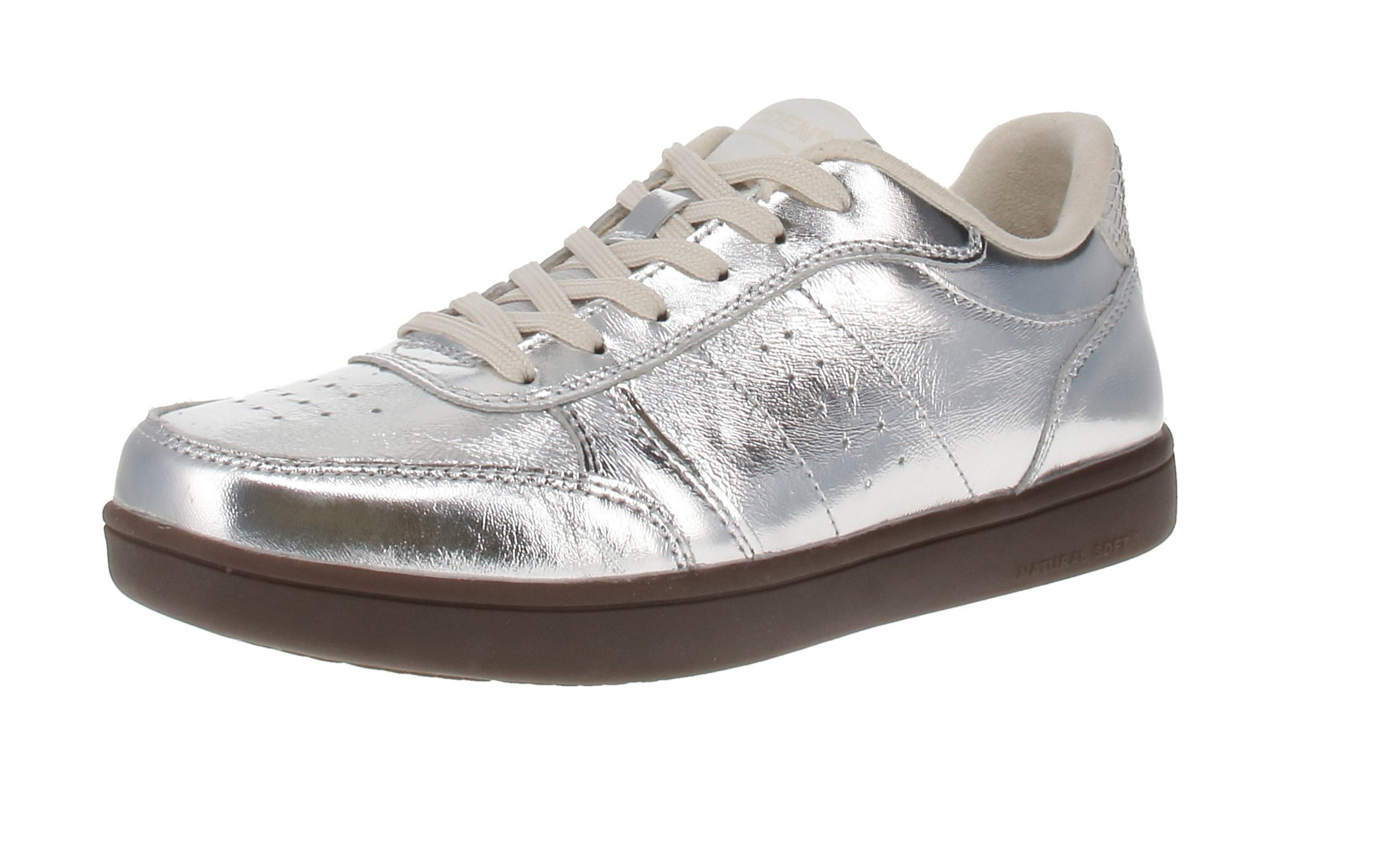WODEN Woden WL598 Bjork Leather - Damen Schuhe Sneaker - 039-Silver Sneaker