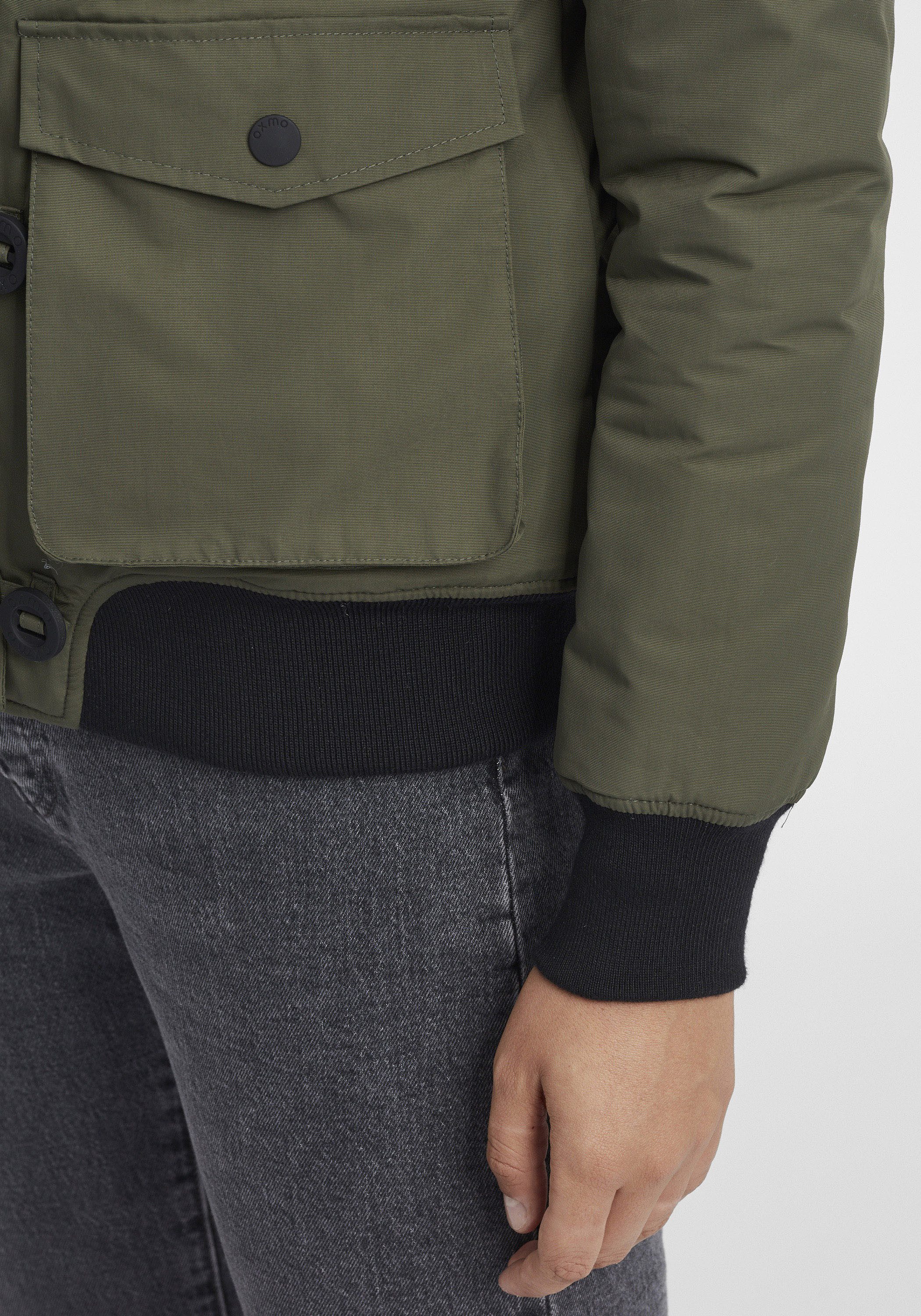 OXMO Winterjacke OXAcila Wattierte Winterjacke mit Kapuze und abnehmbarem Kunstfellkragen – Bild 5 von 5