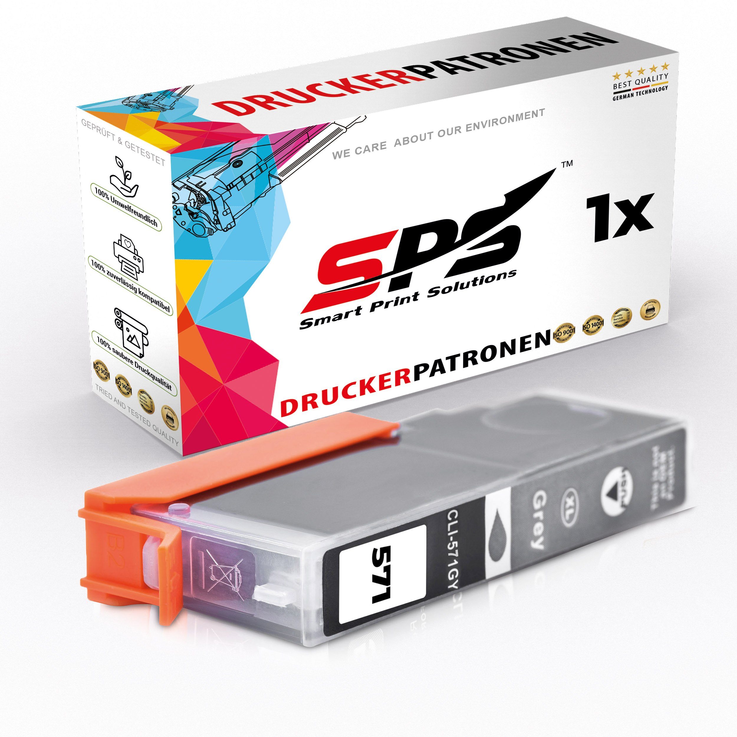 SPS Kompatibel für Canon Pixma TS8052 / 0335C001 / CLI-571GYXL Grau Tintenpatrone (1er Pack)