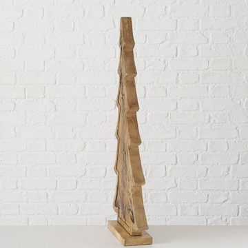 BOLTZE Dekofigur Deko-Aufsteller Percha Tannenbaum aus Mango-Holz H 76,00 cm