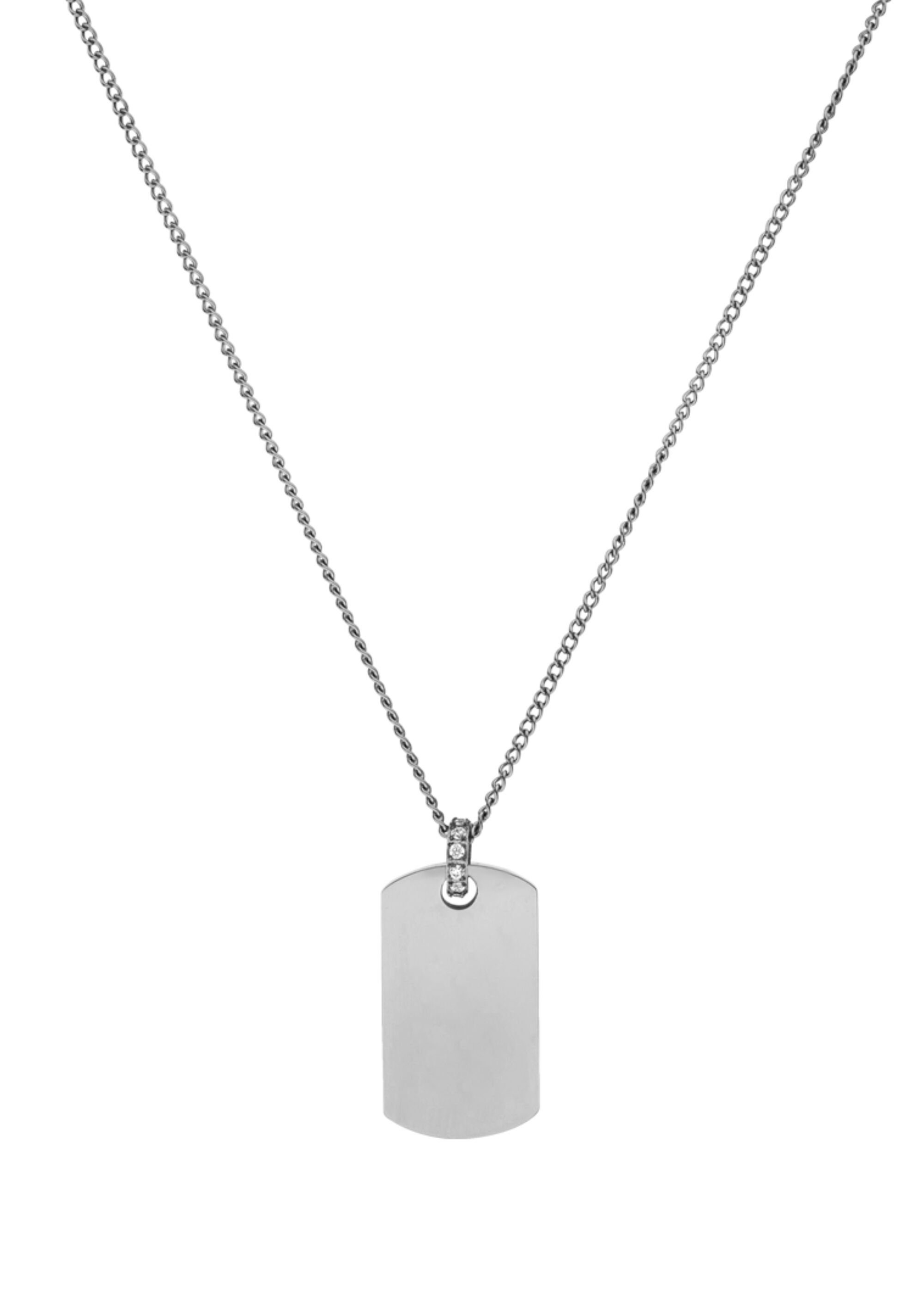 Purelei Charm-Kette Plate, mit Dog Tag-Anhänger