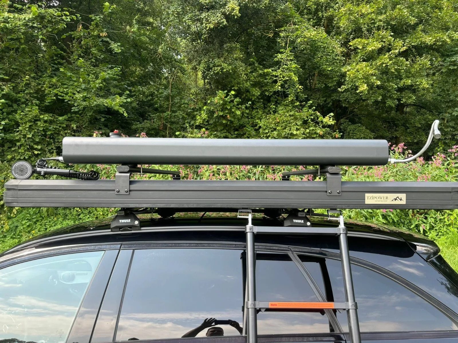 TZIpower Gartendusche Wassertank Dusche Campingdusche Camping Auto Dachzelt 12V Pumpe 20/30L