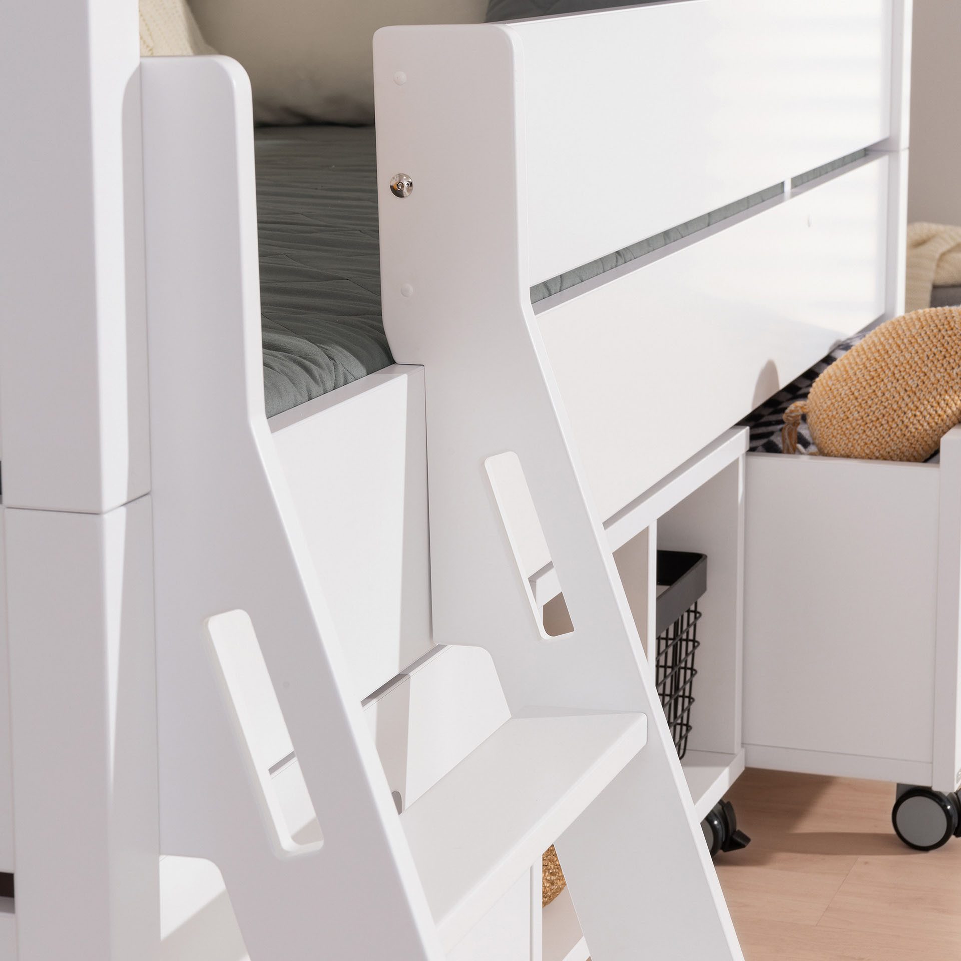 PAIDI Hausbett TINY HOUSE, Spielbett mit Rausfallschutz, individuell gestaltbar