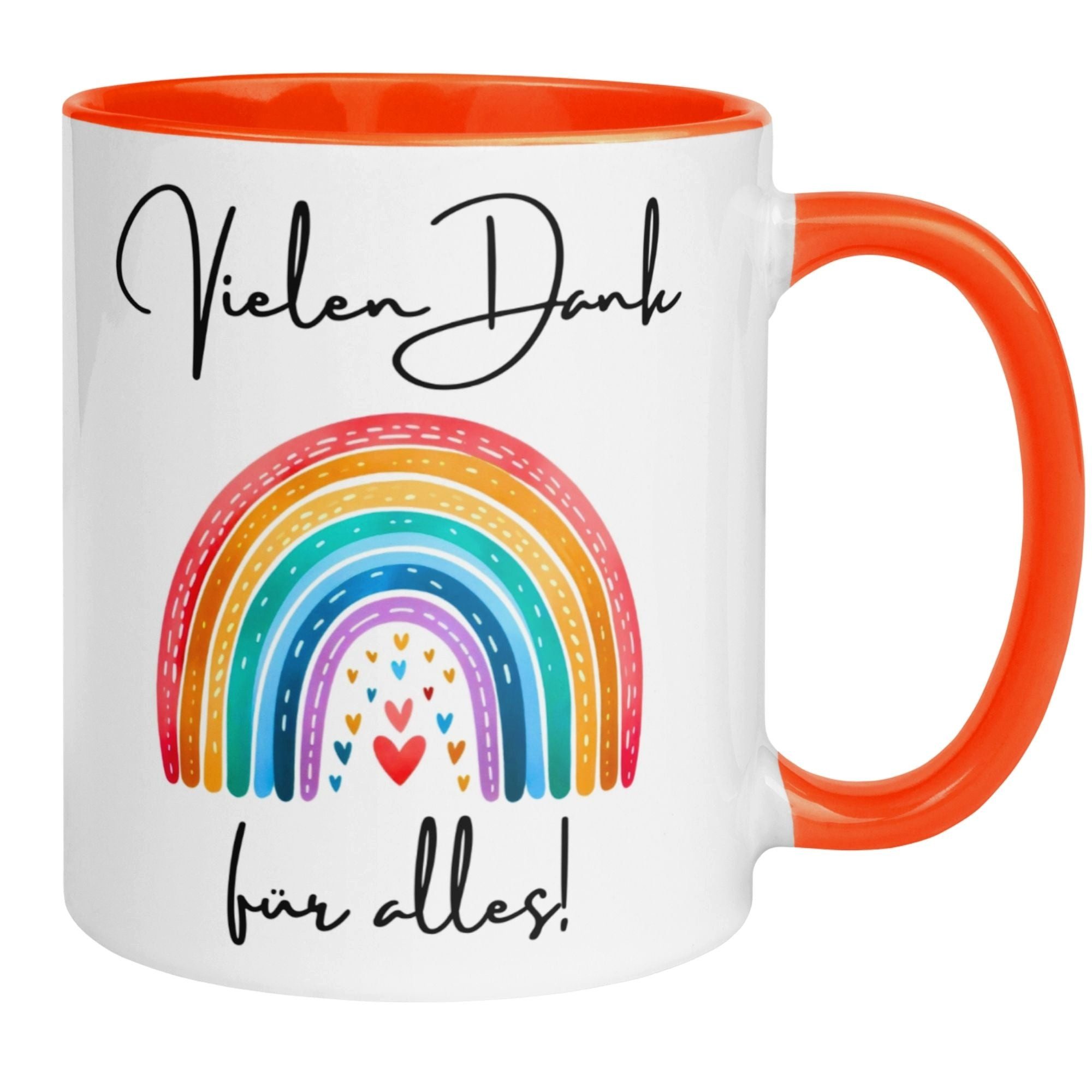 Momentals Tasse Danke – „Vielen Dank für alles“ – Dankeschön Geschenk Kollegin, Gratis Versand · Links-&Rechtshänder · Spülmaschinenfest