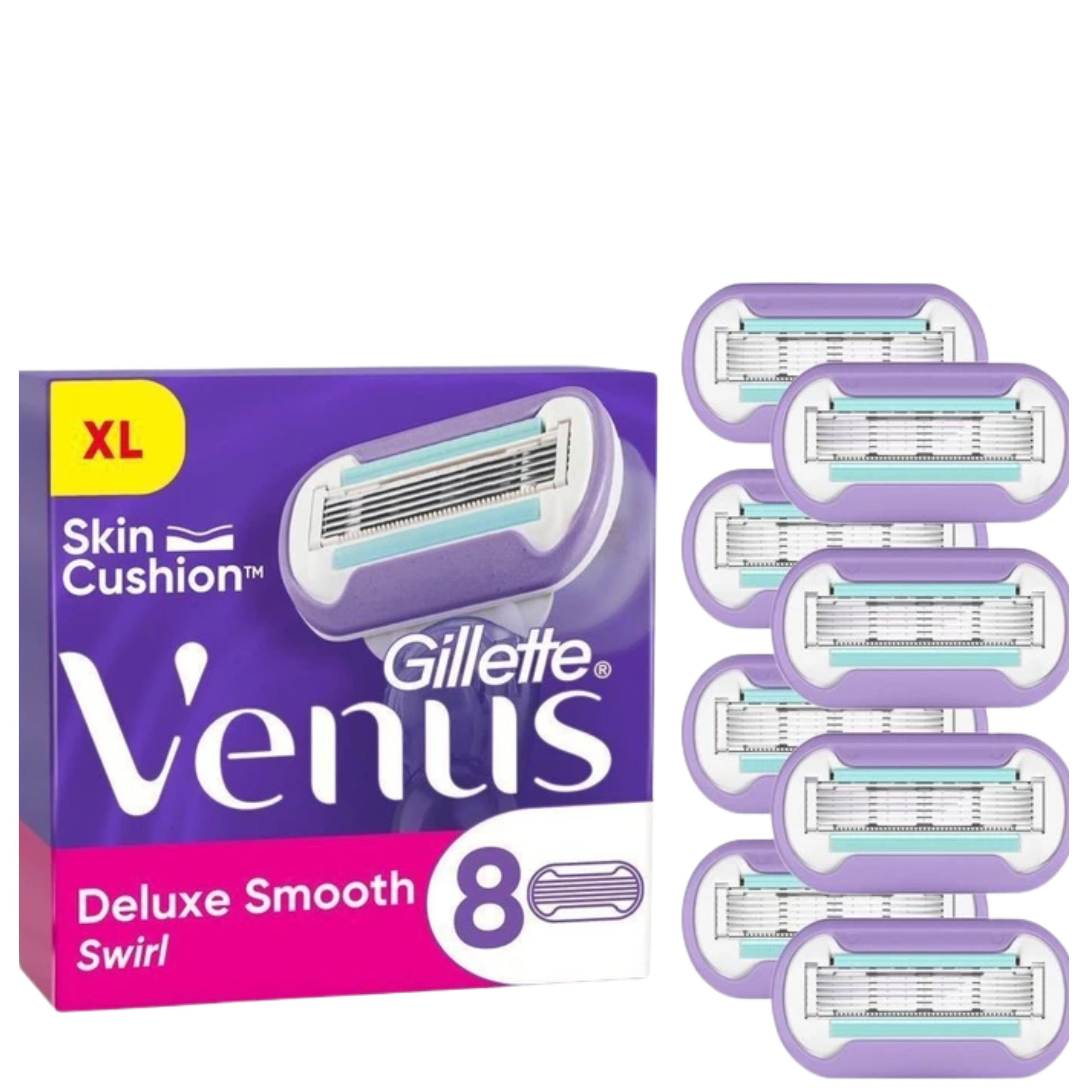 Gillette Venus Rasierset Deluxe Smooth Swirl, 2-tlg., für eine geschmeidige und schonende Rasur
