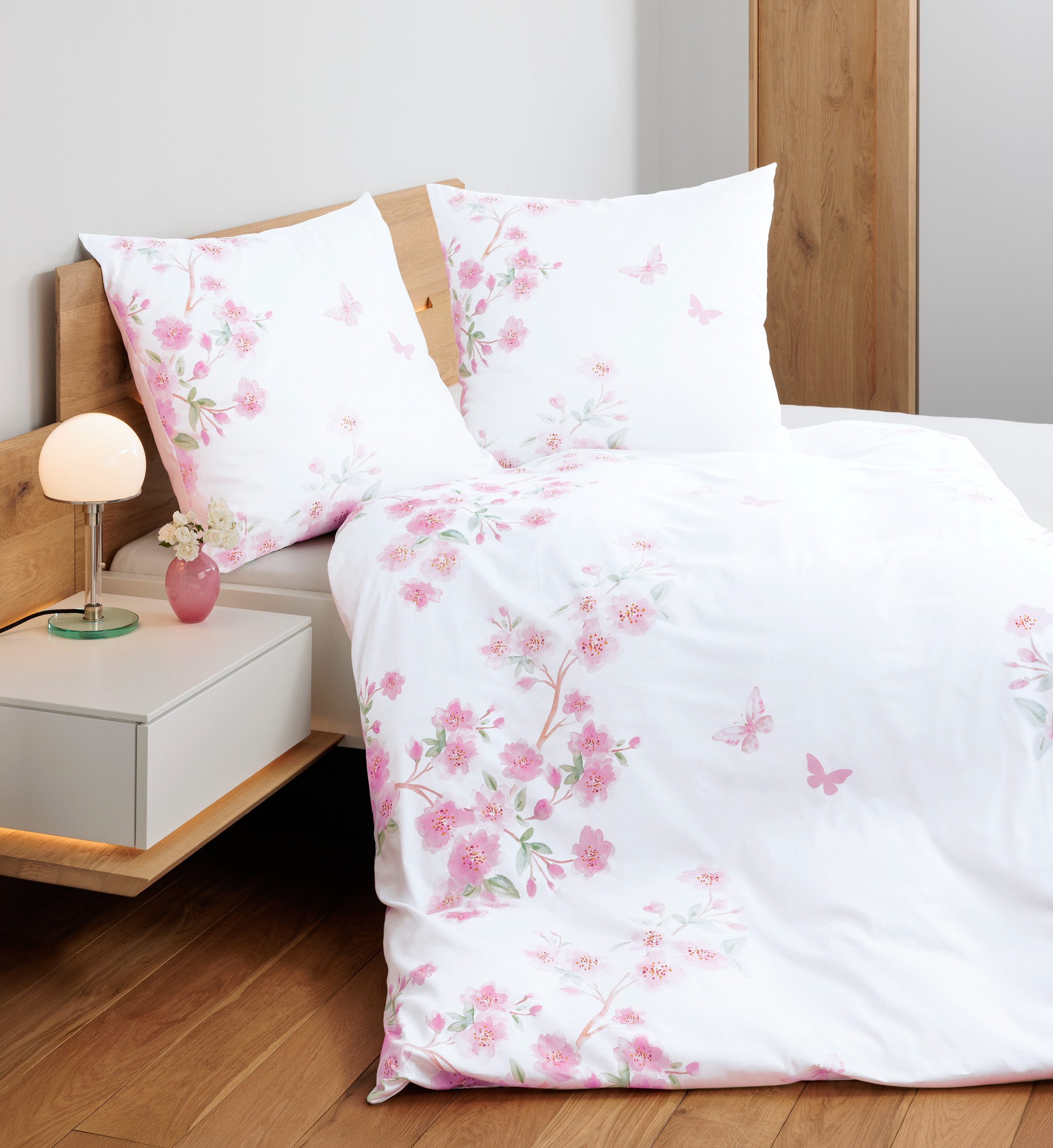 Janine Bettwäsche moments 98132 01, Mako-Satin, mit Reißverschluss