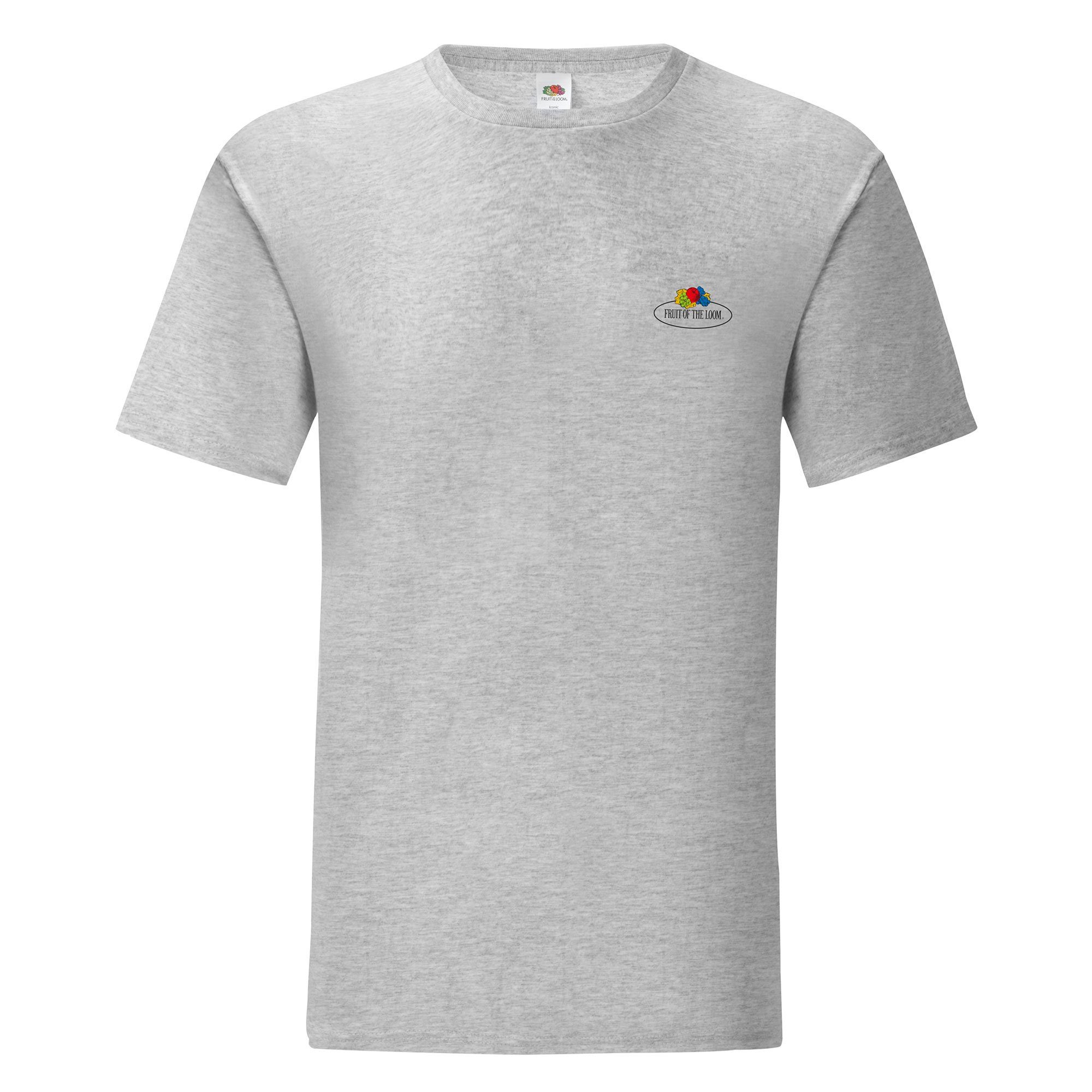 the Fruit graumeliert - Vintage-Logo Rundhalsshirt klein 150 of Loom Iconic T-Shirt