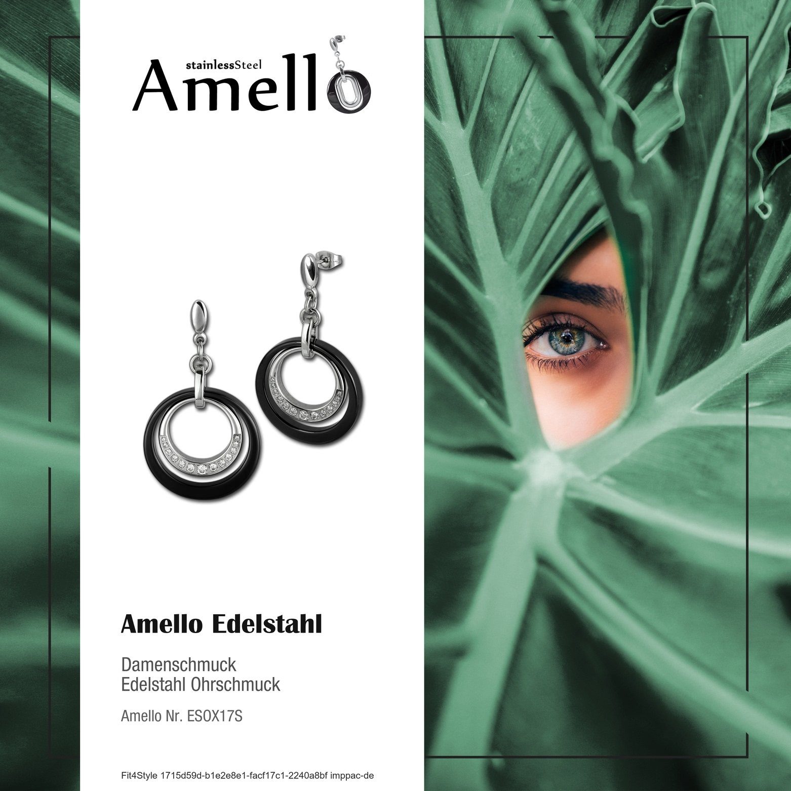 Amello Paar Ohrhänger Amello Ohrringe Edelstahl günstig online kaufen