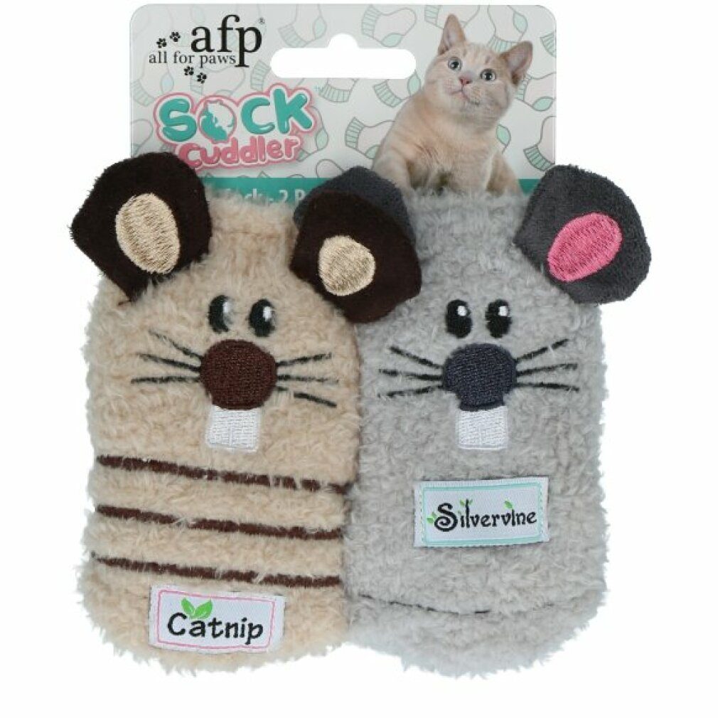 all for paws Tierkuscheltier AFP Sock cuddler - Mouse sock - 2 pack