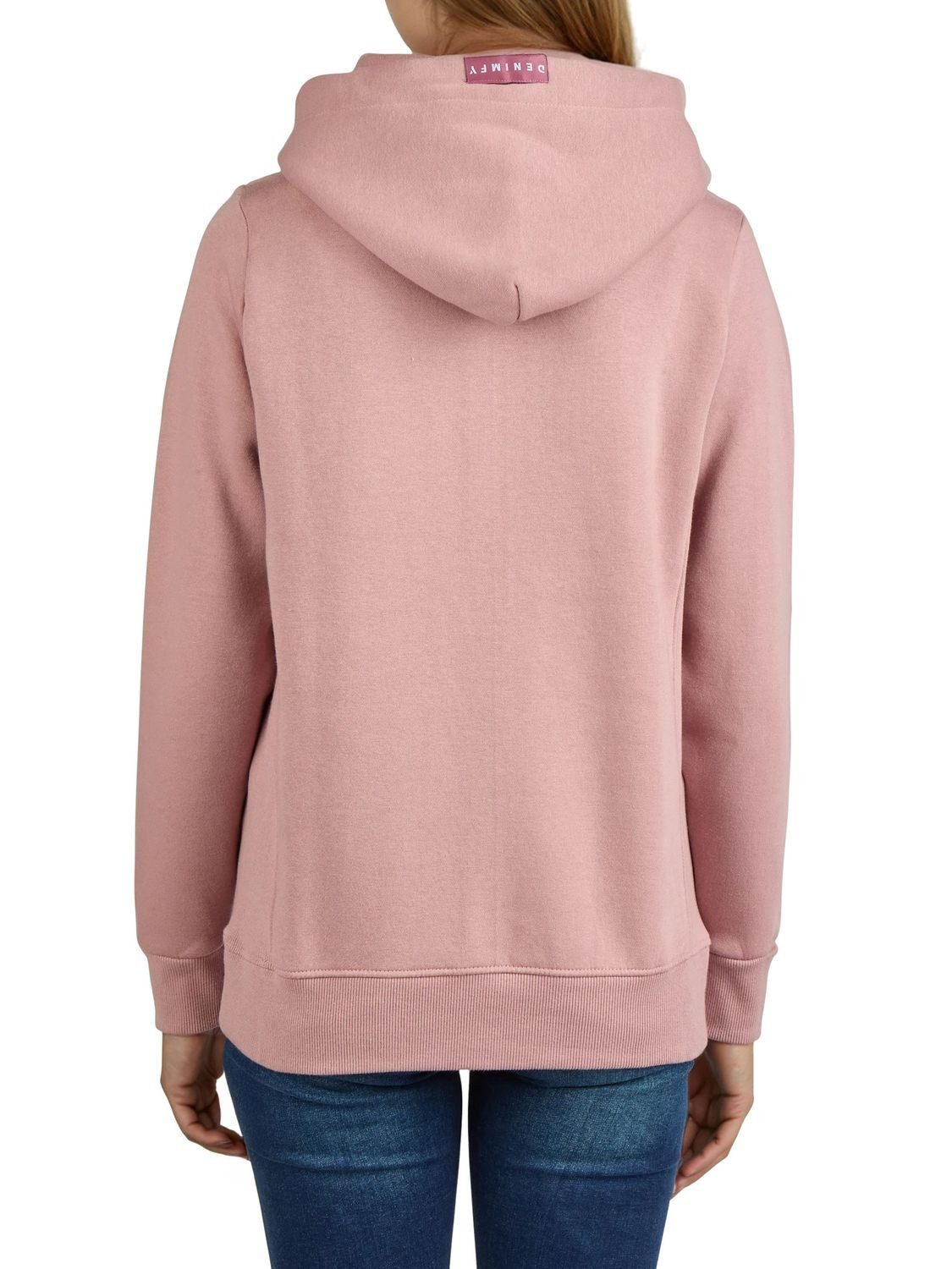 DENIMFY Kapuzenpullover Damen Hoodie DFEmma Regular Fit Longsleeve Sweatshirt mit Kängurutasche – Bild 2 von 4