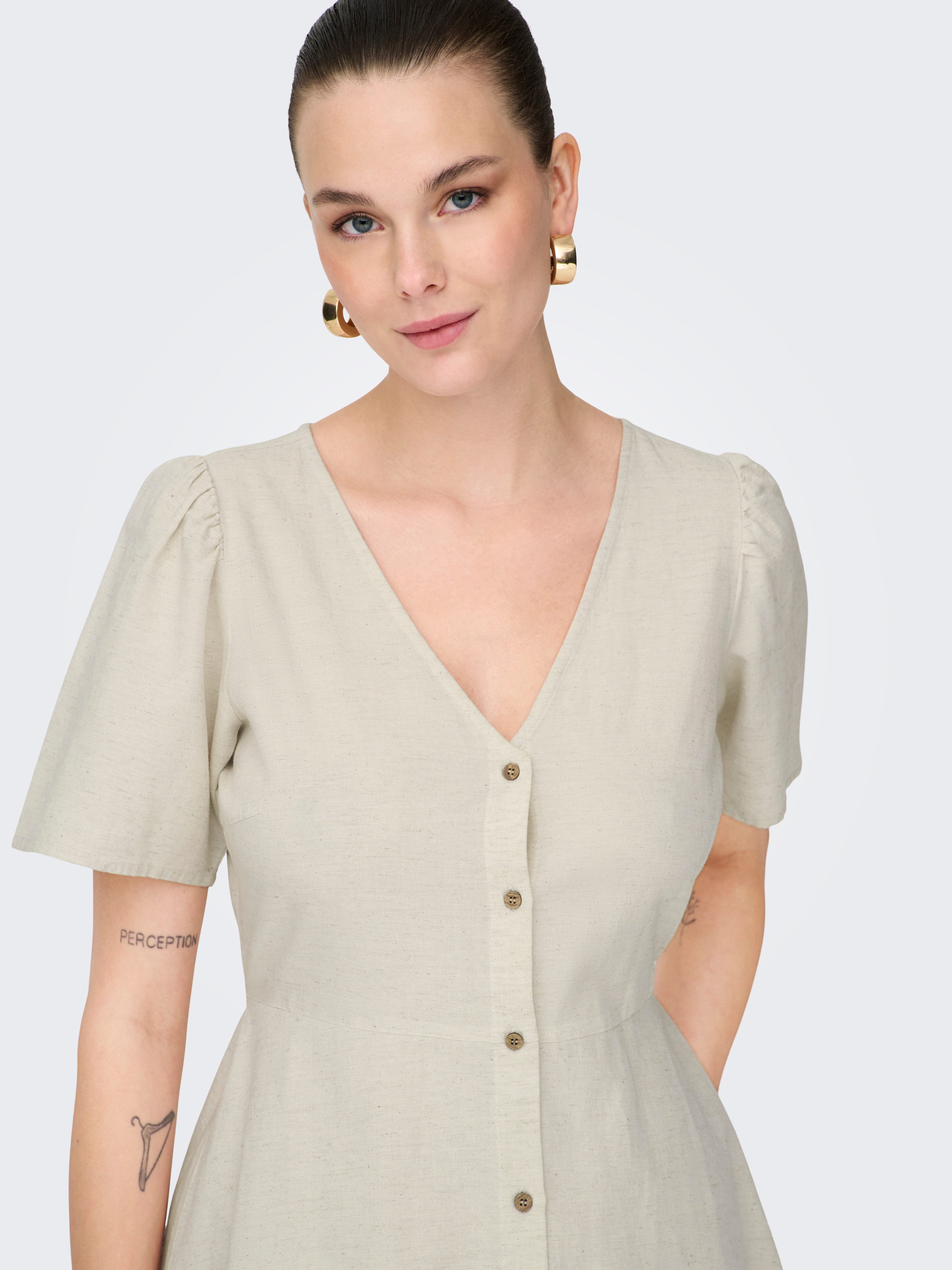 ONLY Minikleid ONLVITA LIFE S/S SHORT DRESS NOOS WVN Viskosemischung, regular fit