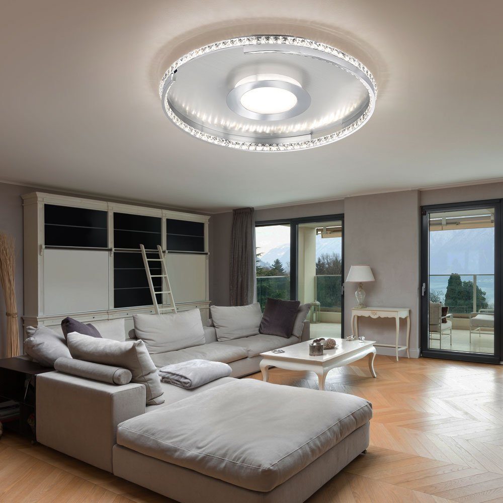 LED Decke Deckenlampe fest verbaut, Wohnzimmer Warmweiß, Deckenleuchte, etc-shop Lampen Deckenlampe LED-Leuchtmittel LED