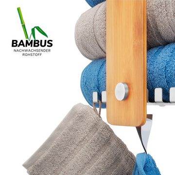 bremermann Handtuchhalter Bad-Serie PIAZZA BAMBUS Handtuchhalter, für Handtücher und Gästehandt