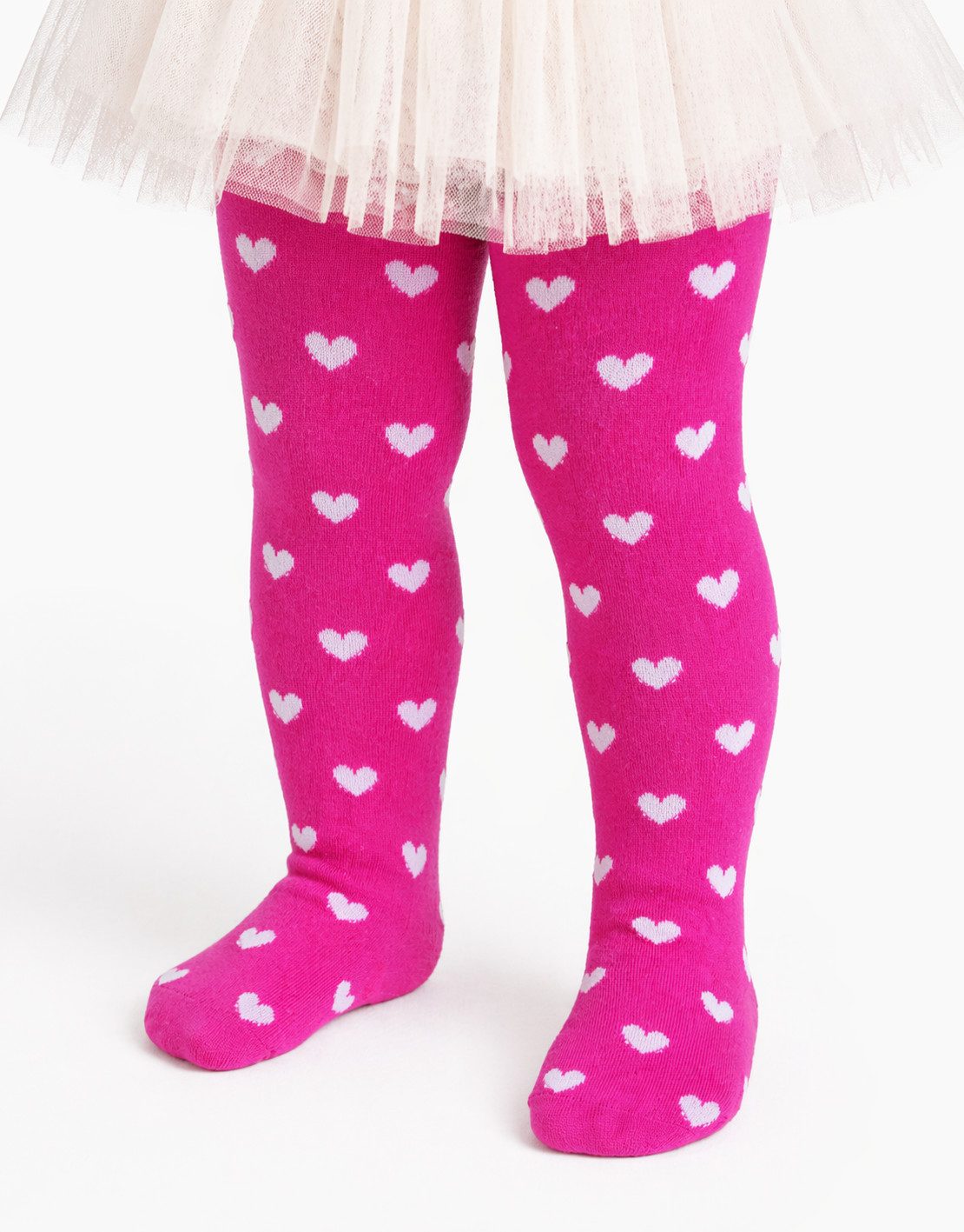 Strumpfhose Strumpfhose für Baby und Kinder in Pink mit Herzchen