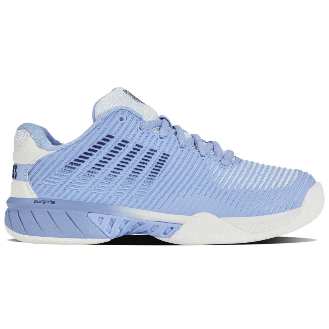 Hypercourt Express 2 Indoor/Carpet/Teppich weiss/hellblau Damen Tennisschuh
