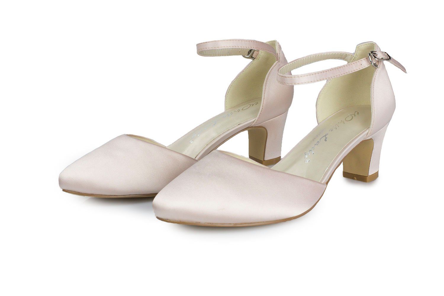 White Lady 700 Satin - Riemchen Pumps Slingpumps