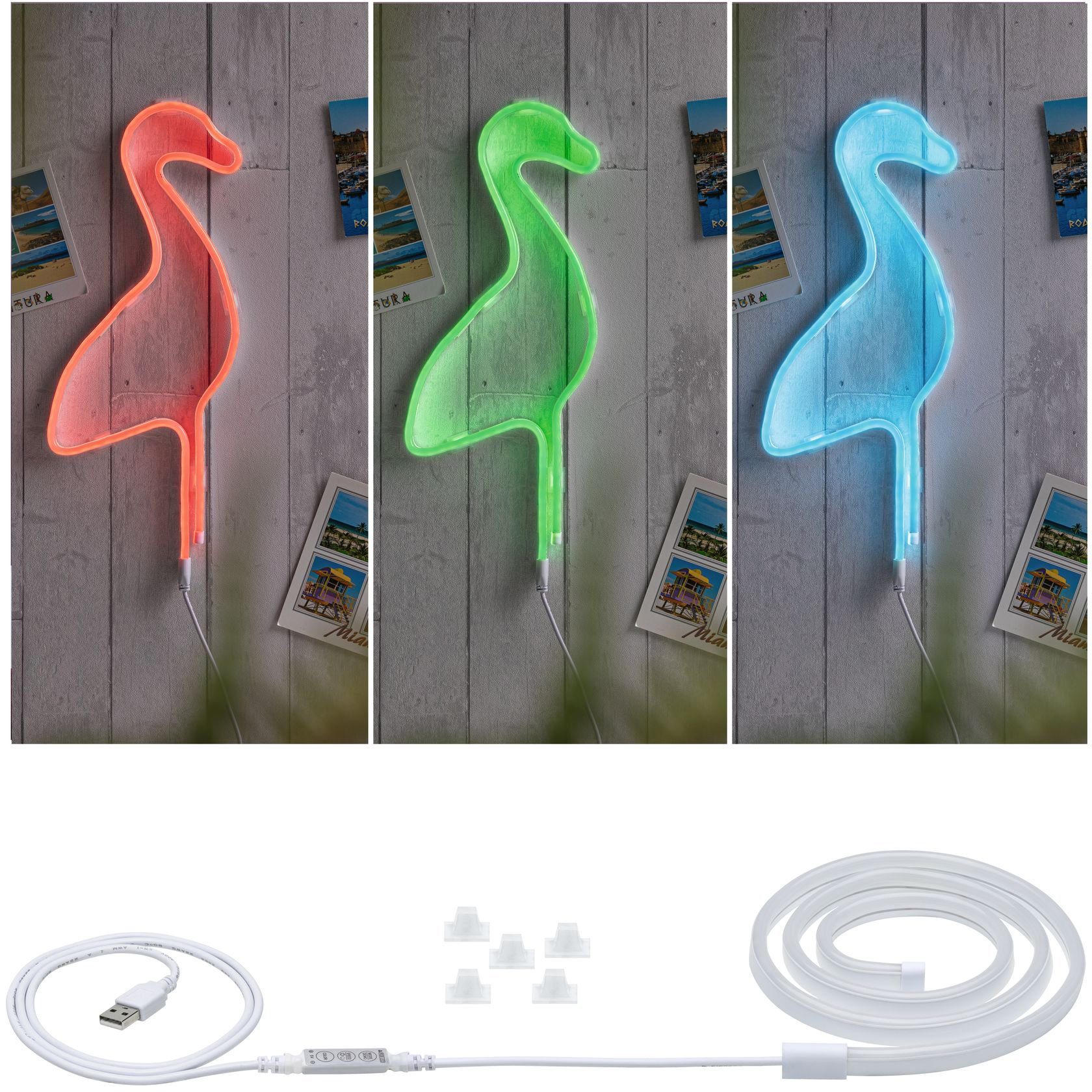 LED Stripe Neon Colorflex USB Strip 1m 5W RGB mit USB-Anschluss