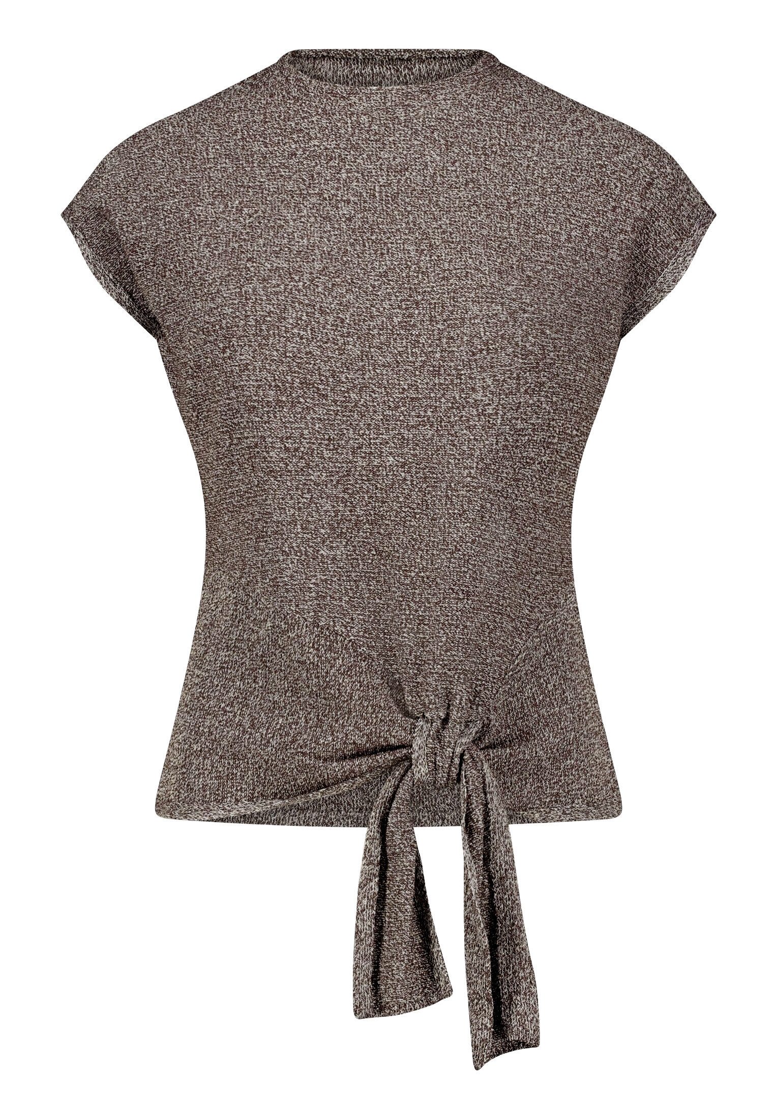 Cartoon Kurzarmshirt Damen mit Kragen (1-tlg)