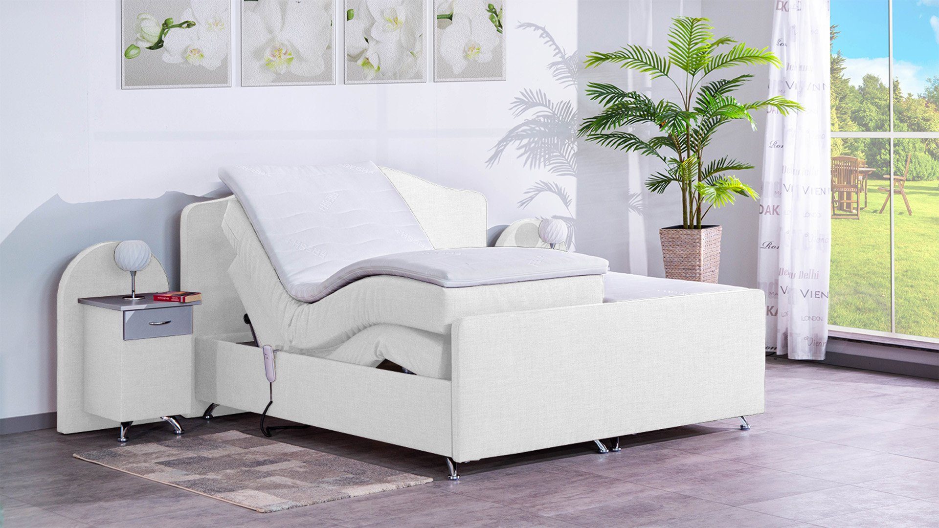 Meisterbetten Boxspringbett Epos (mit Motor, 7-Zonen günstig online kaufen