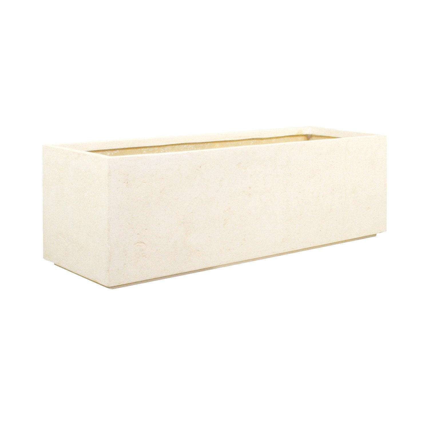 fleur ami Pflanzkübel Polystone Divide Pflanzkasten, 100x35/30 cm, crème