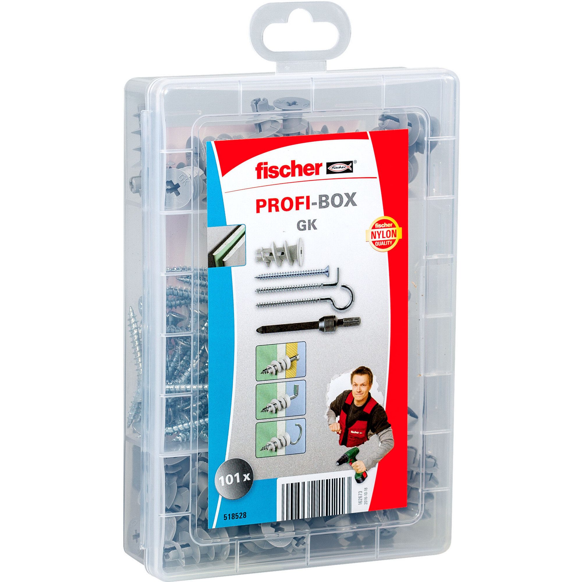 Fischer Schraube fischer Profi-Box GK + Schrauben, Dübel