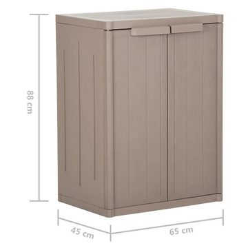 DOTMALL Werkzeugschrank Garten-Lagerschrank Fächerschrank PP 65x45x88 cm