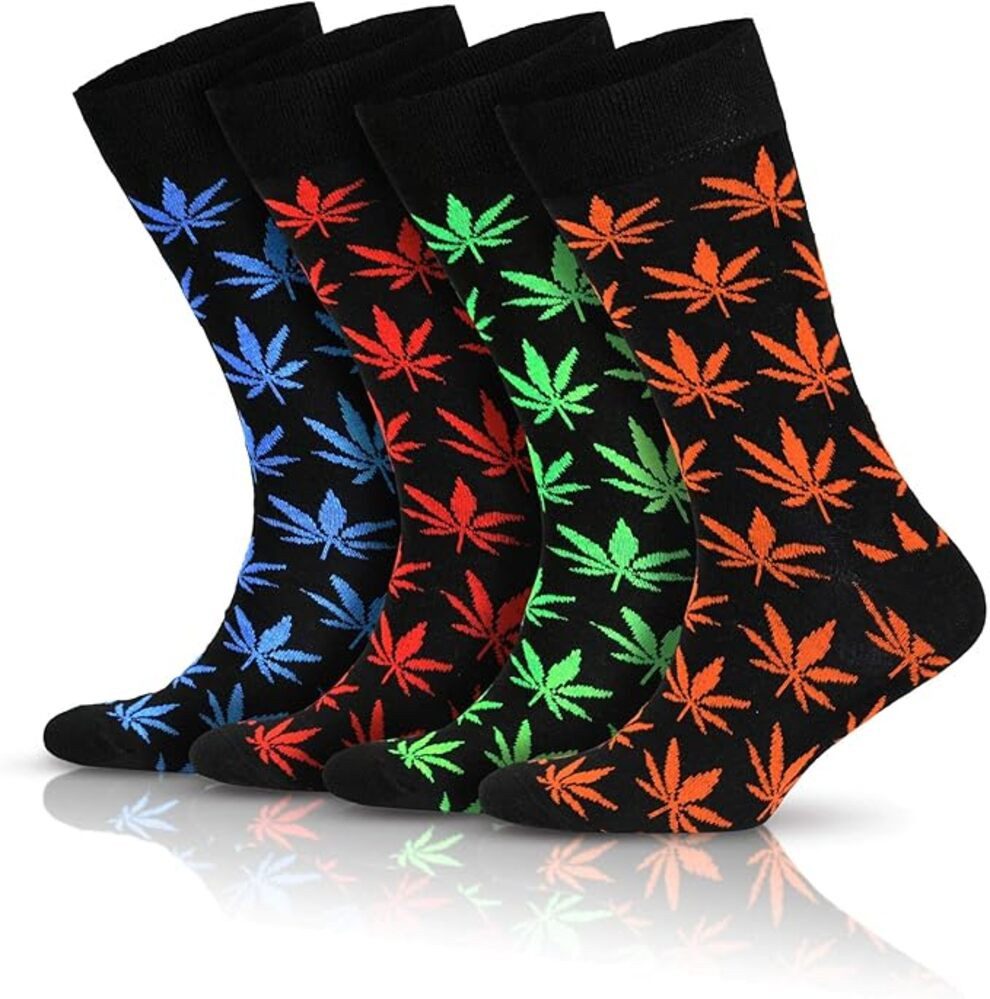 GoWith Freizeitsocken Herren Baumwollsocken Crew Socken Buntes Design Socke günstig online kaufen