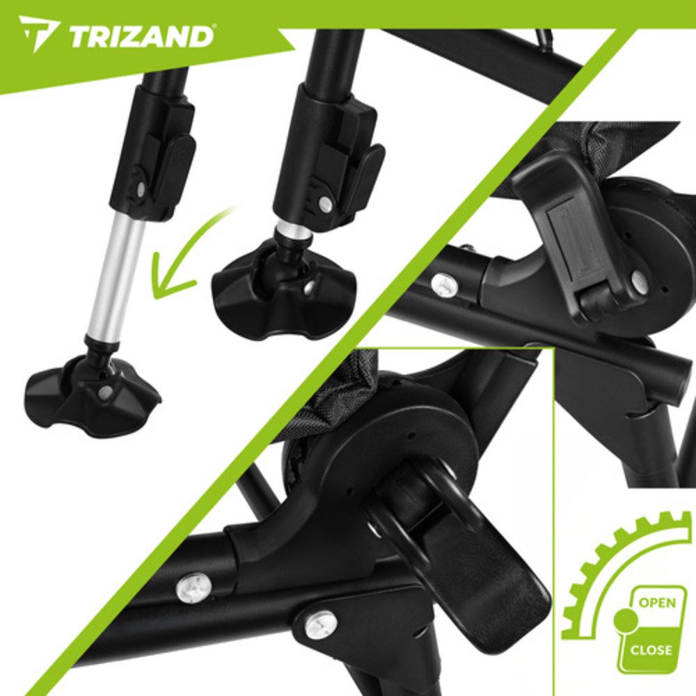 Trizand Angelstuhl Klappbarer Campingstuhl (Spar-Set, 1 St), Sorgt für maximale Stabilität und hält bis zu 120 kg