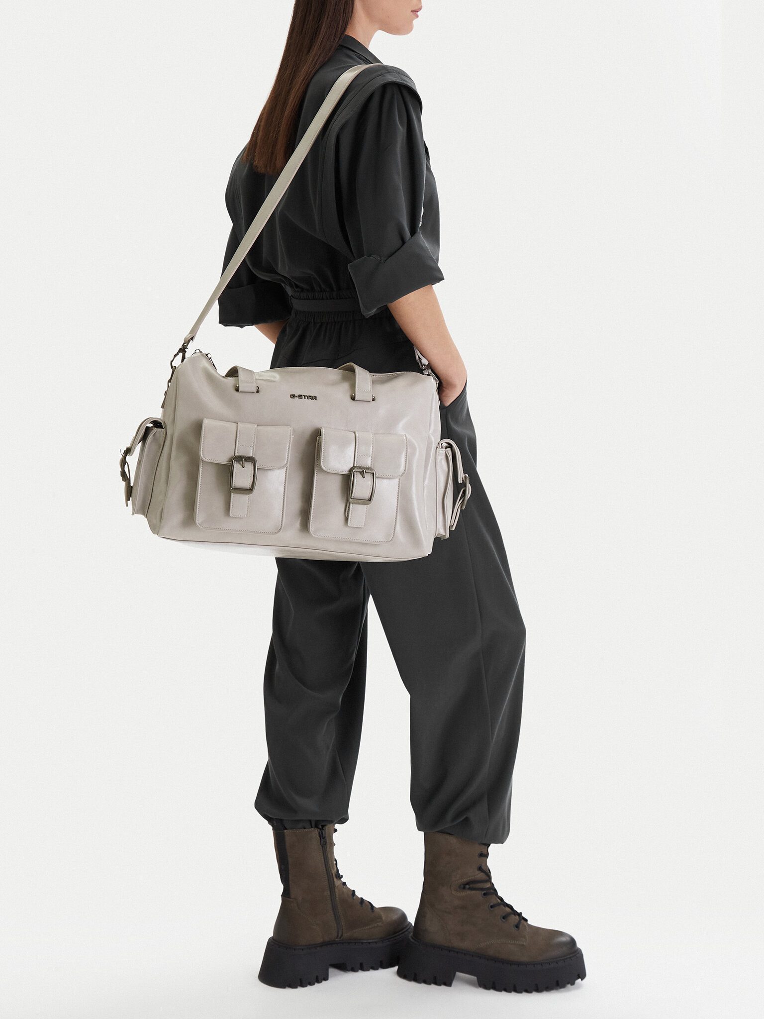G-STAR Handtasche G Star Raw Handtasche Damengrau G-STAR RAW-EO-LDA8482J Hellgrau